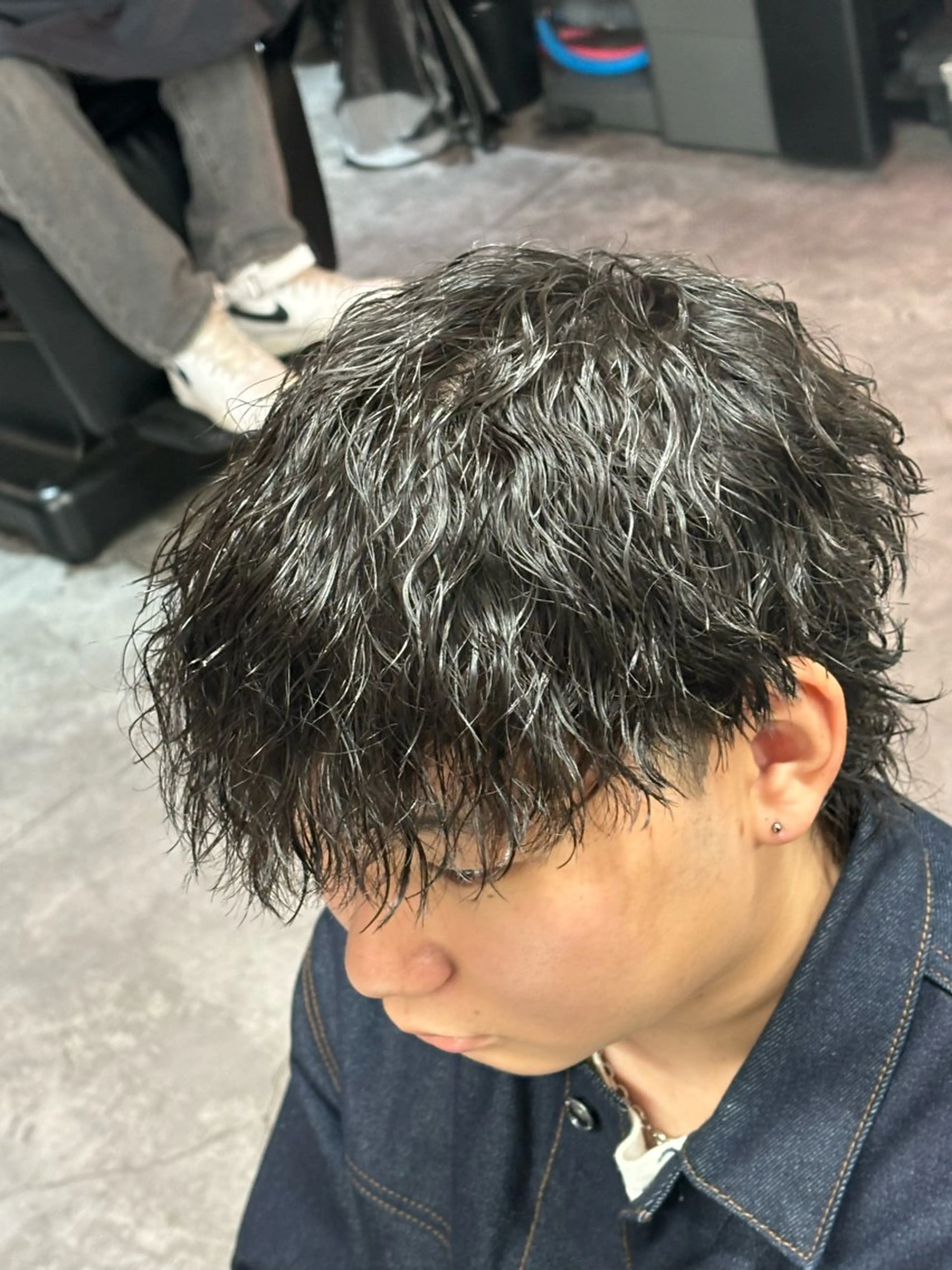 ショート パーマ メンズ カット パーマ ヘアセット お悩み解消✨/ メンズパーマ✨/直樹のヘアスタイル