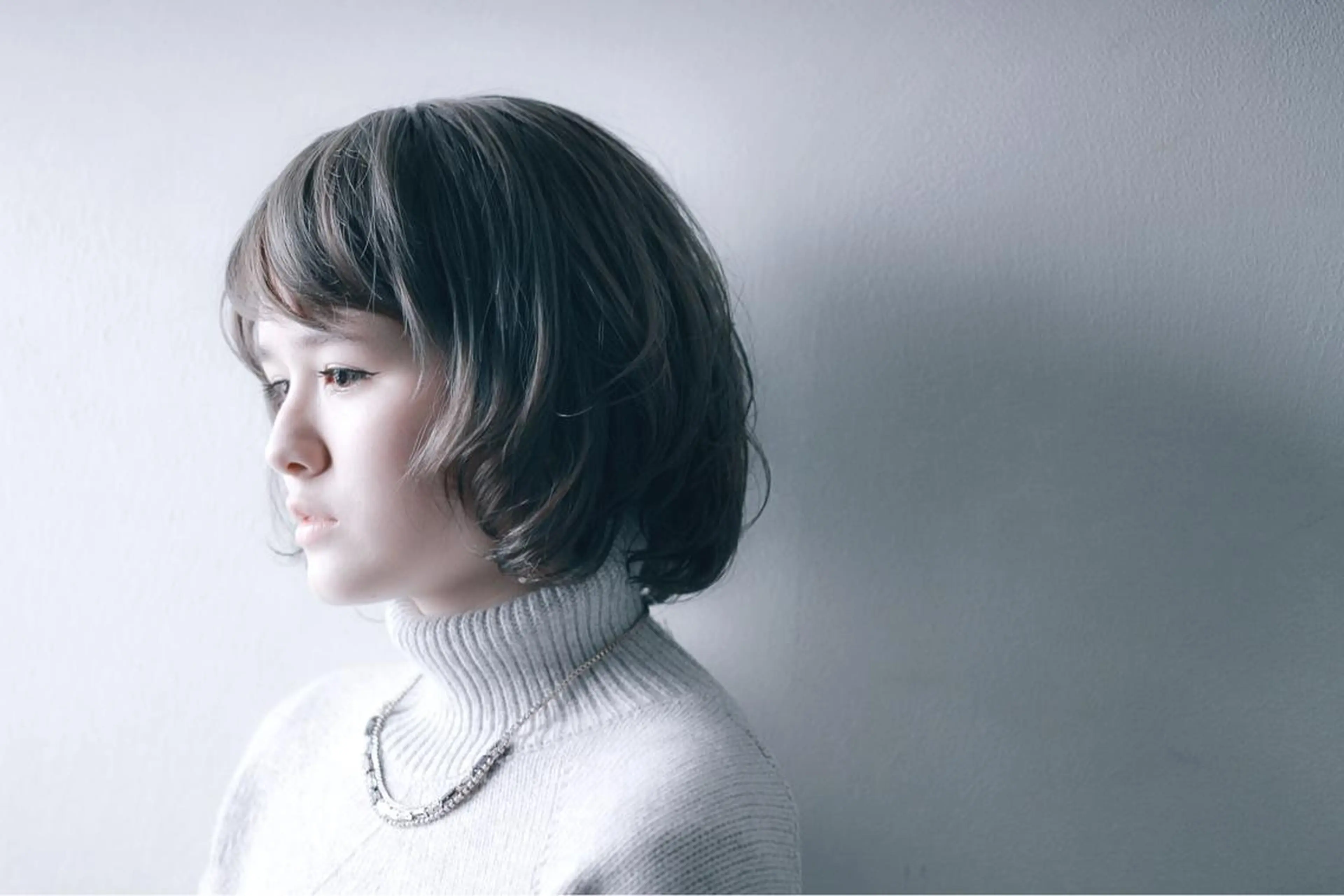 ショート ミディアム カラー パーマ 川間 将彦のヘアスタイル