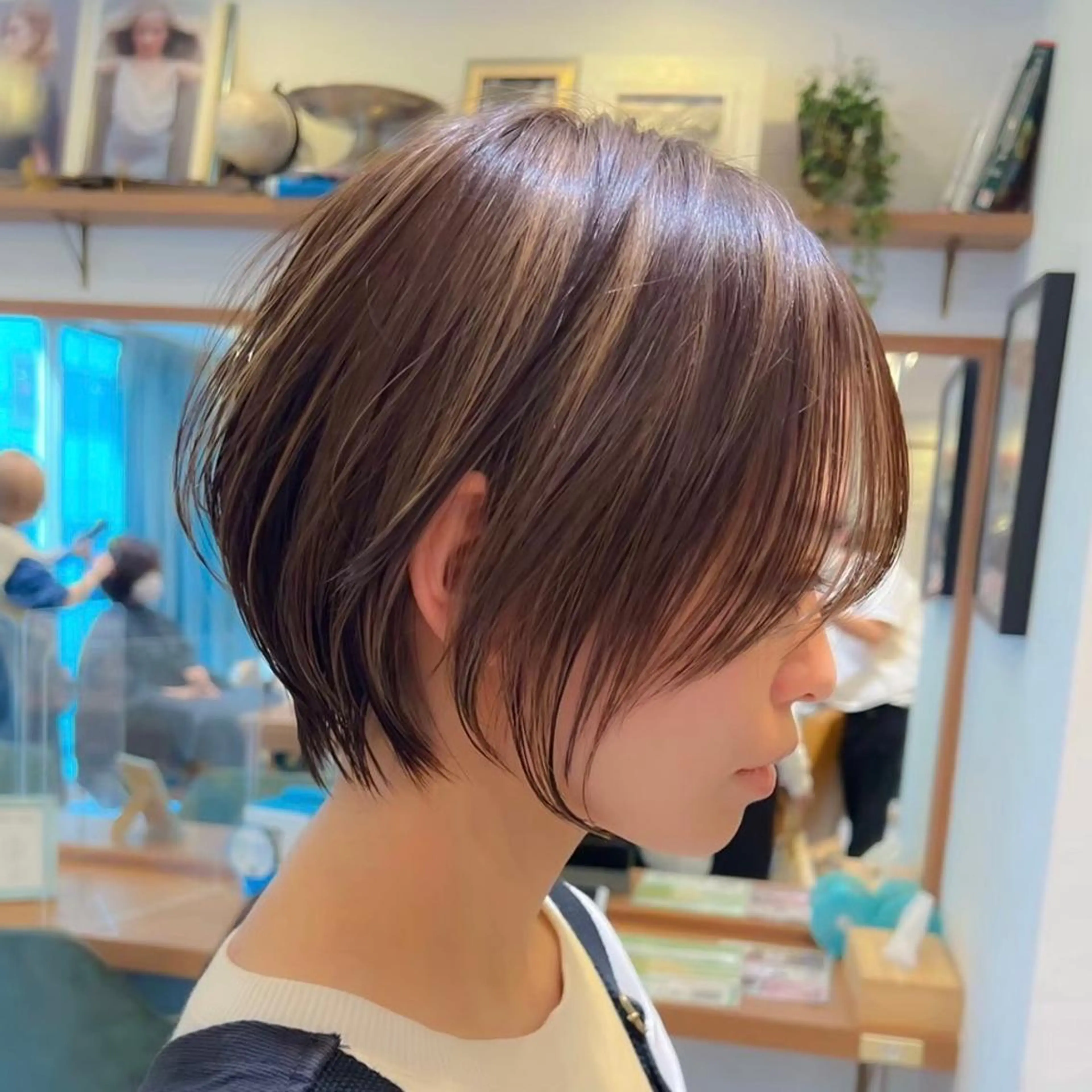 【ミニモSALE🔥】【白髪ぼかし】大人のブリーチダブルカラー➕似合わせカット➕1STEPトリートメント✨️ミニモ限定の写真