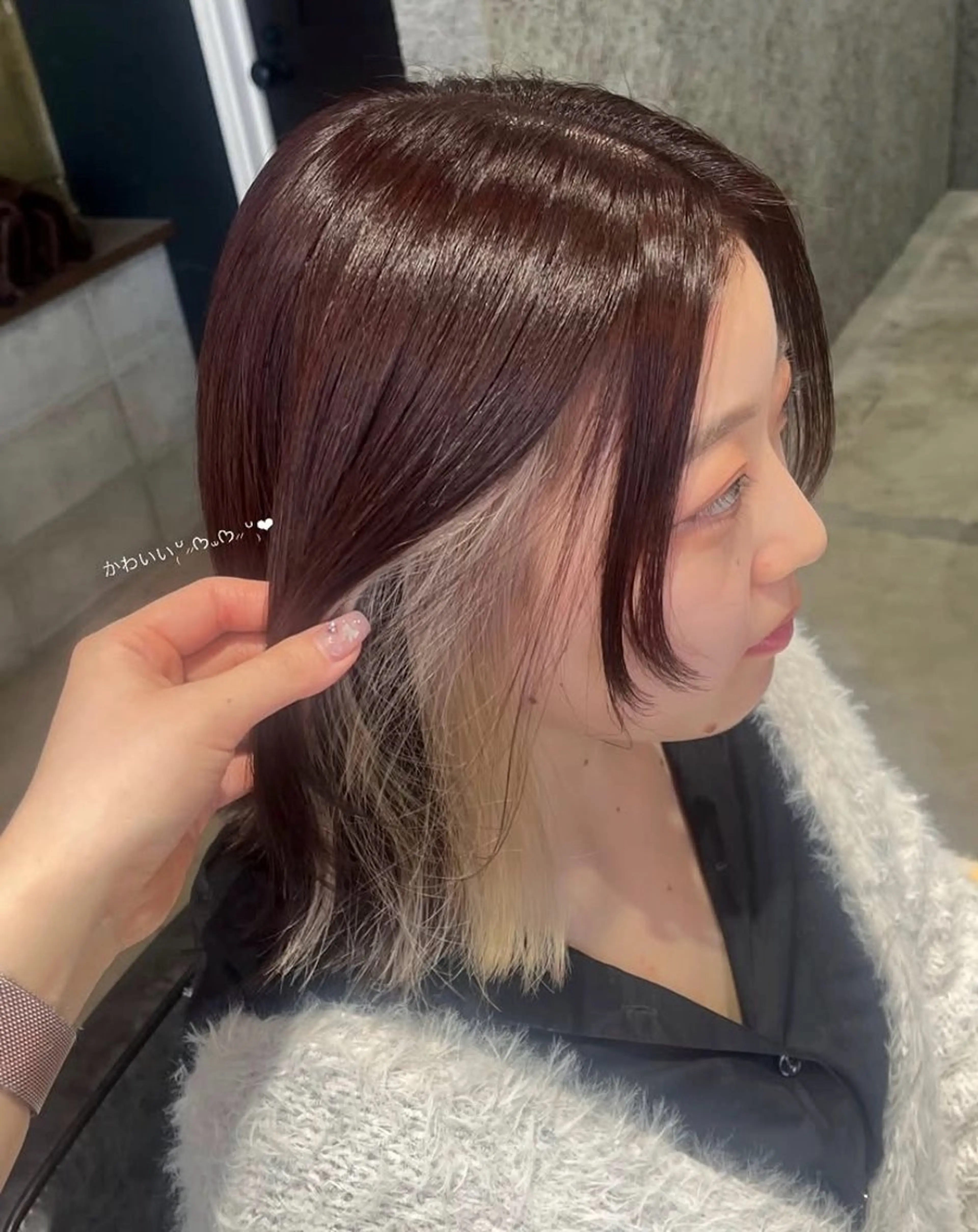 ミディアム カラー ベージュカラー ブリーチ ブルーカラー ダブルカラー グラデーションカラー 🫟Blanco🫟 Color&Careのヘアスタイル