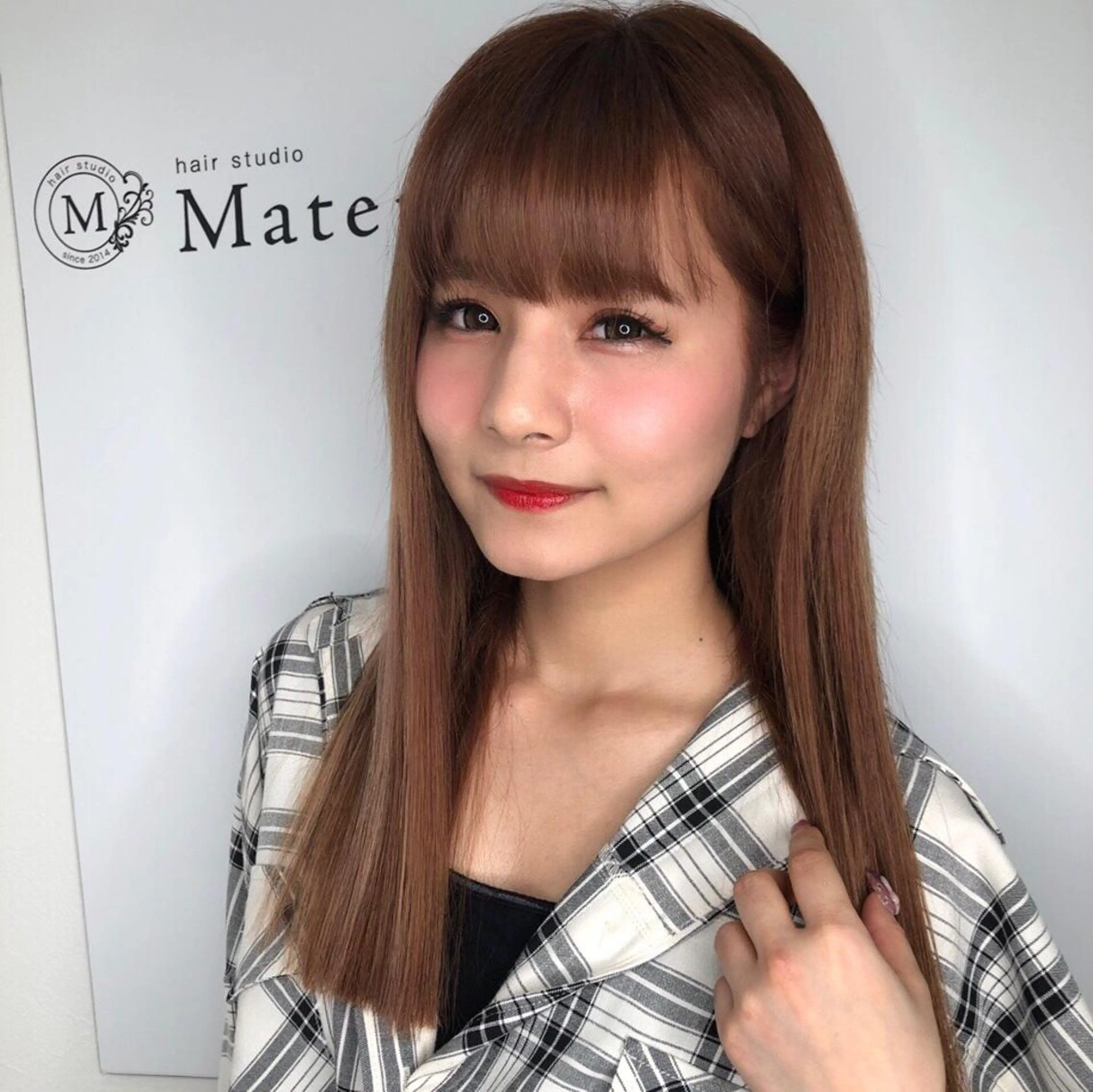 ミディアム ヘアカラー エクステ Wakita Masakiのヘアスタイル