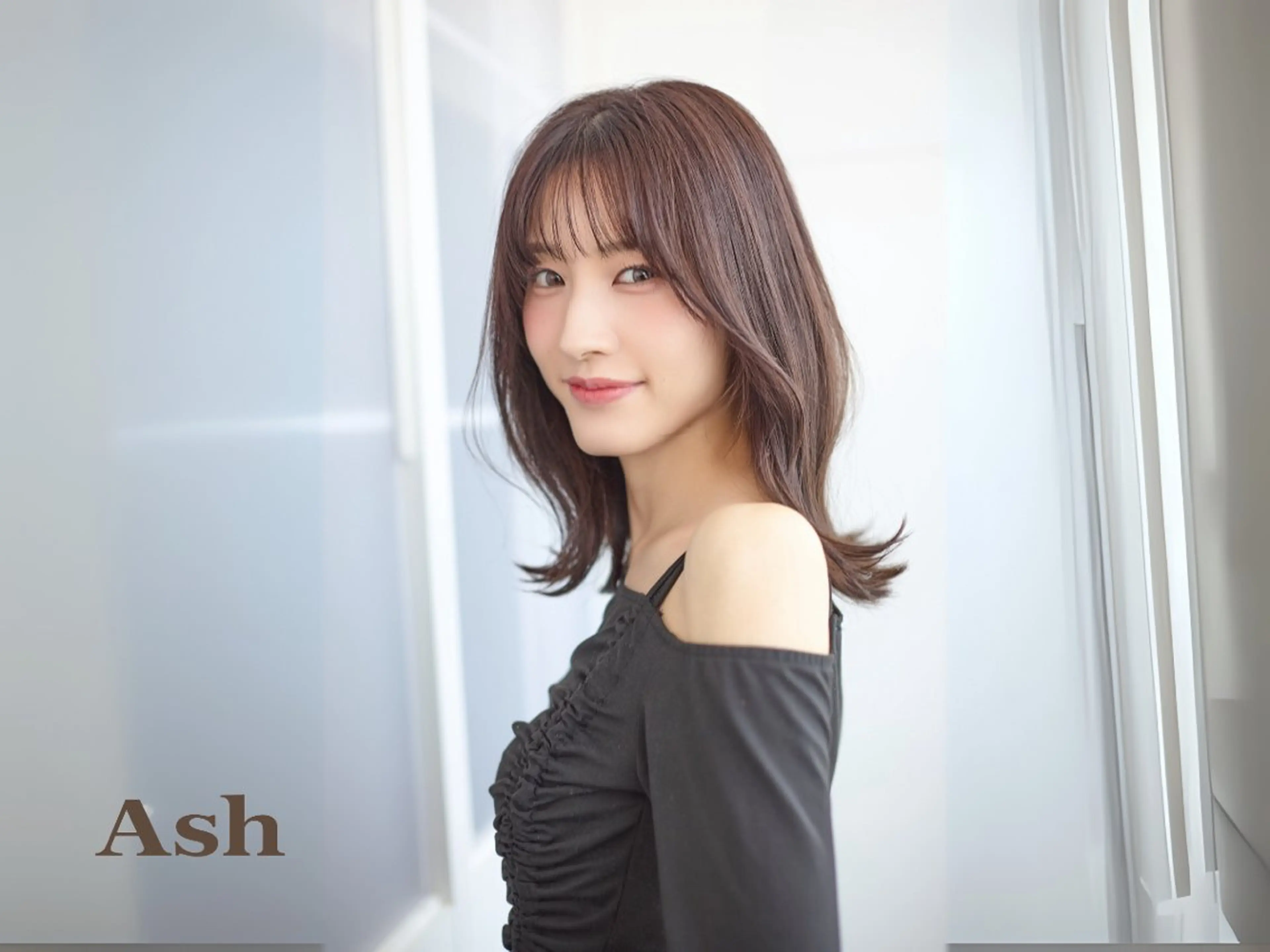 ミディアム カット ヘアカラー 池田 賢太のヘアスタイル