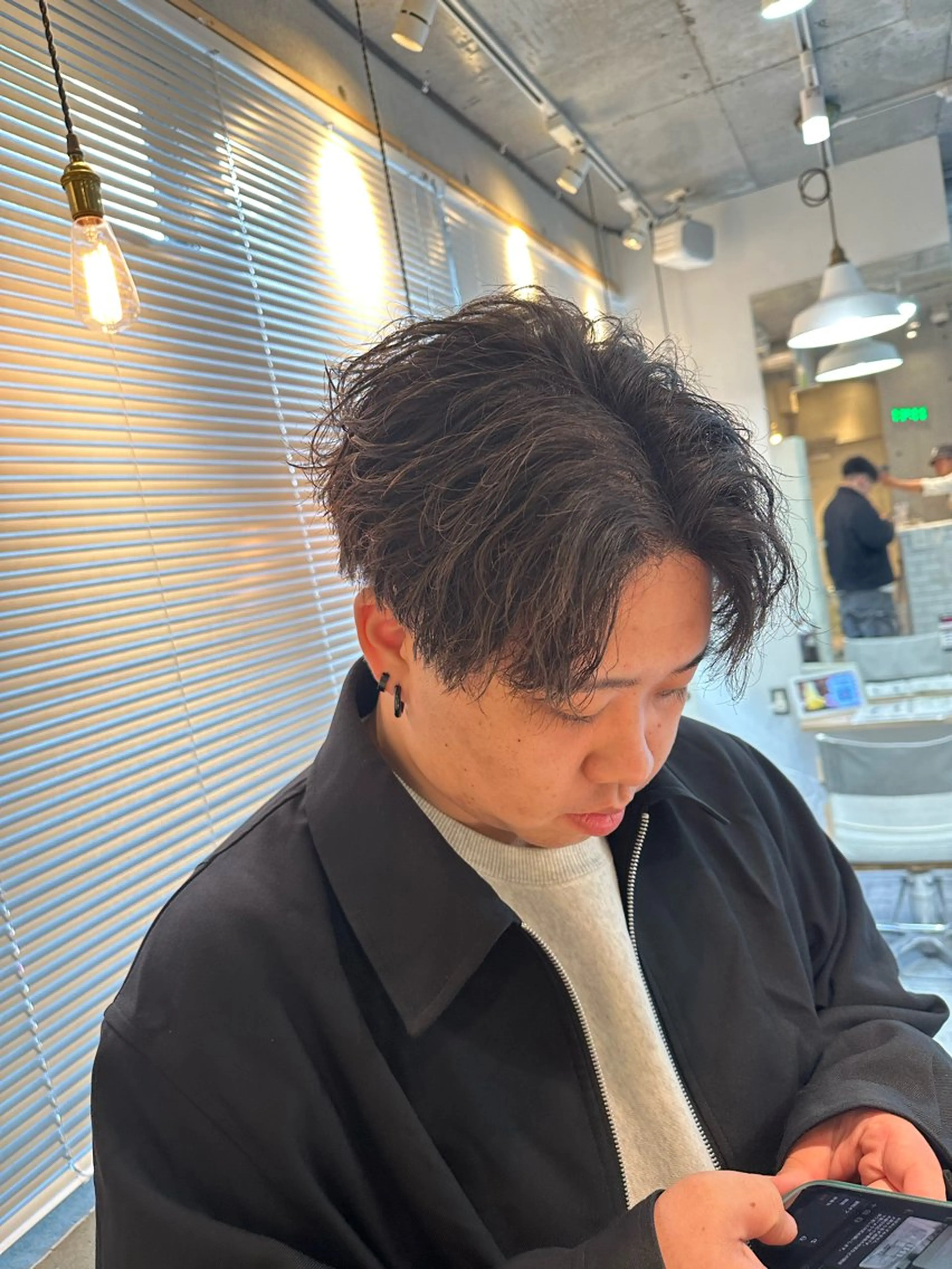 パーマ メンズ カット パーマ 💎メンズカット ／フェザー／細野💎のヘアスタイル