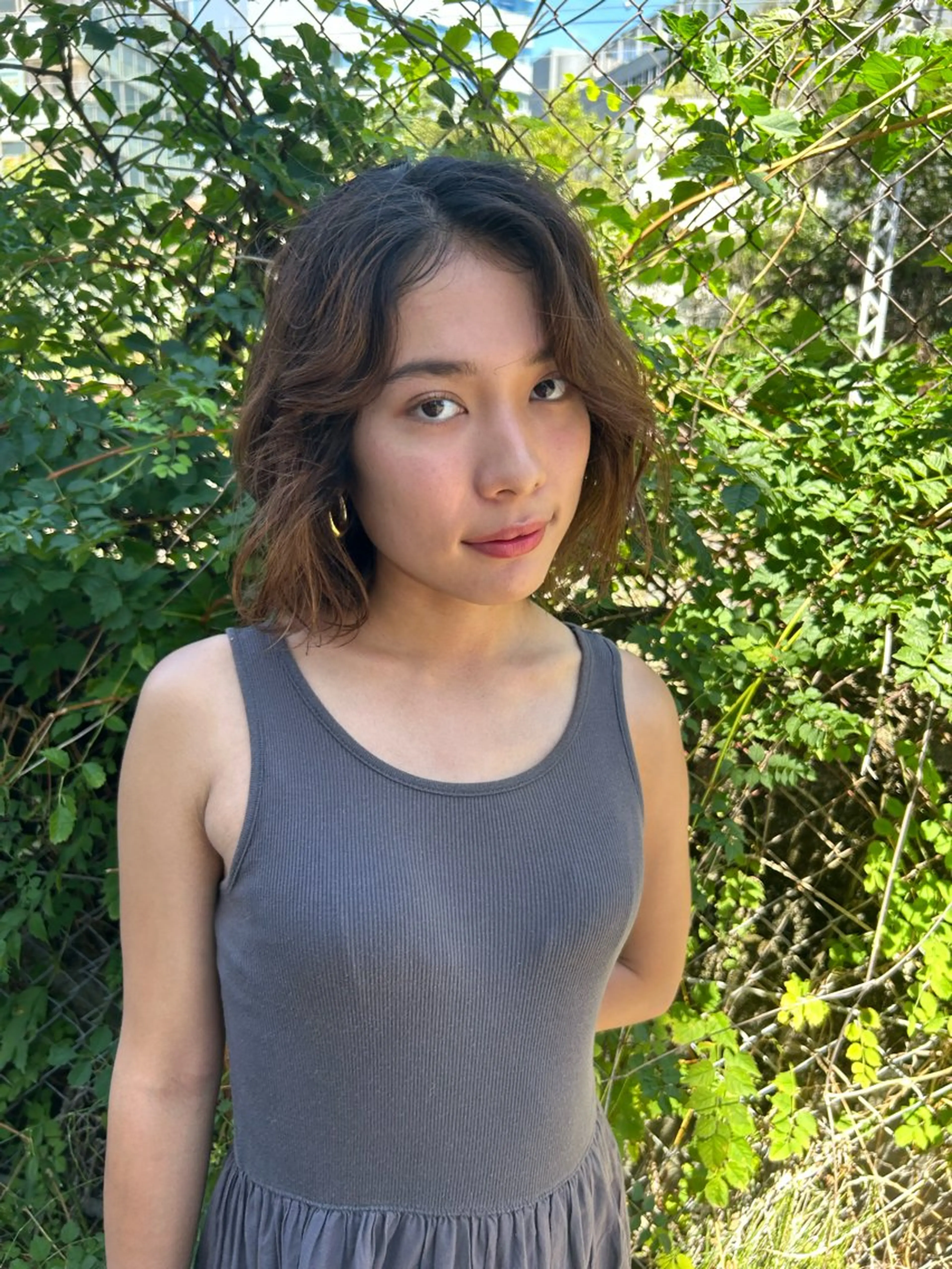 ショート ヘアアレンジ ayano/パーマ/ 暖色カラーのヘアスタイル