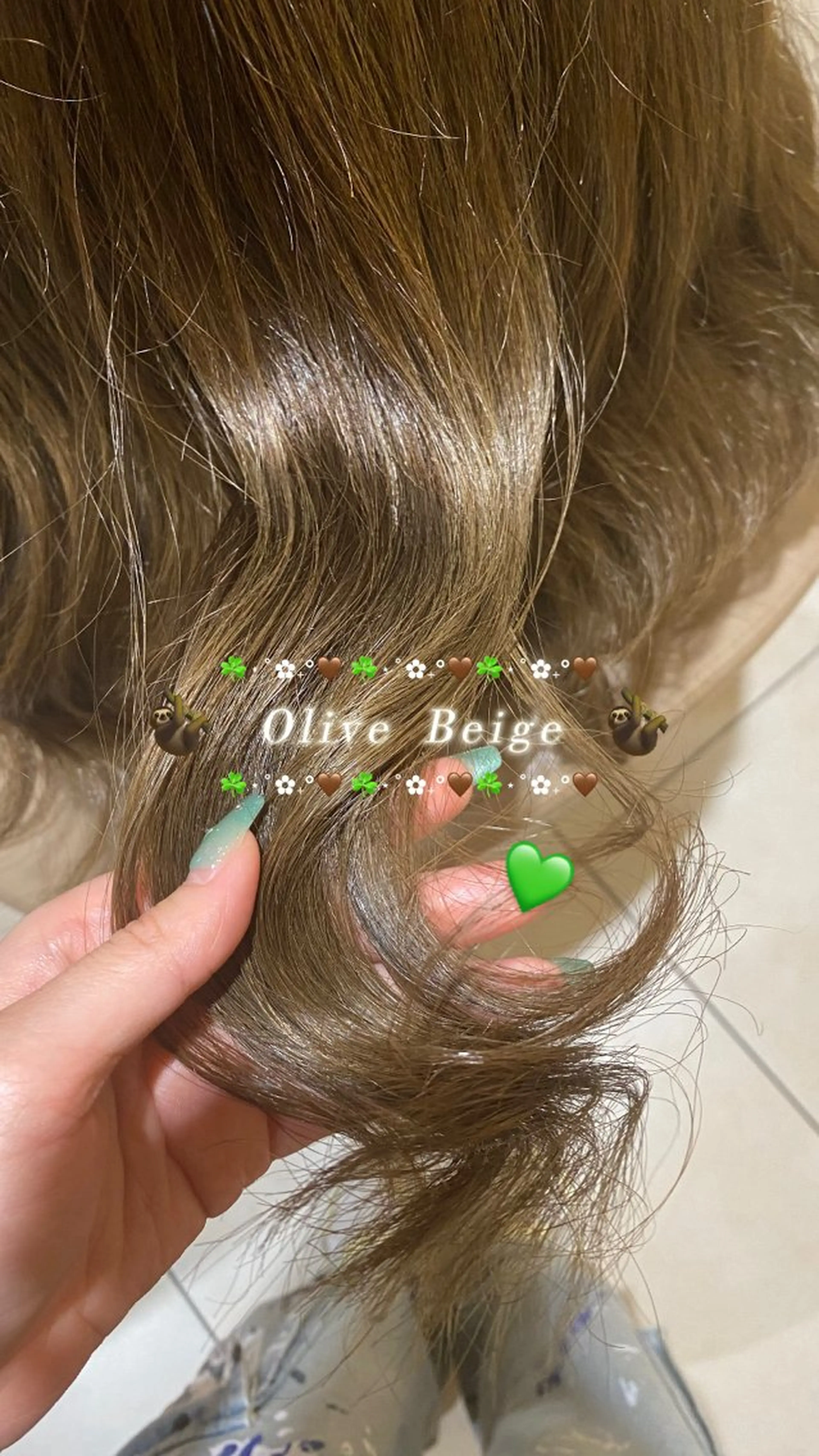 🦥🙊髪質改善ベージュ・グレージュカラー　＋1step tr 🙊🦥の写真