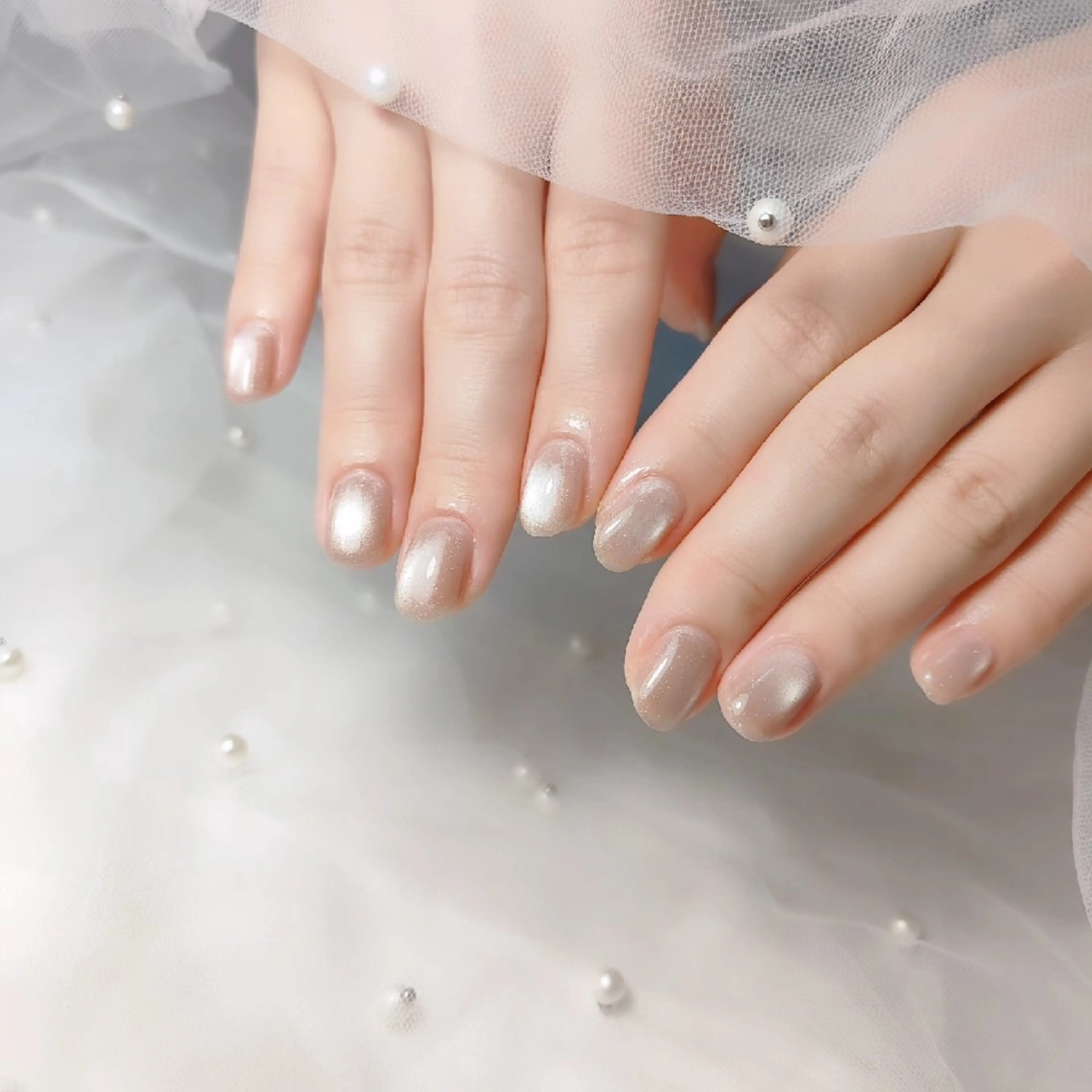 ネイル マグネットネイル ハンドネイル CLEAR NAILのネイルデザイン