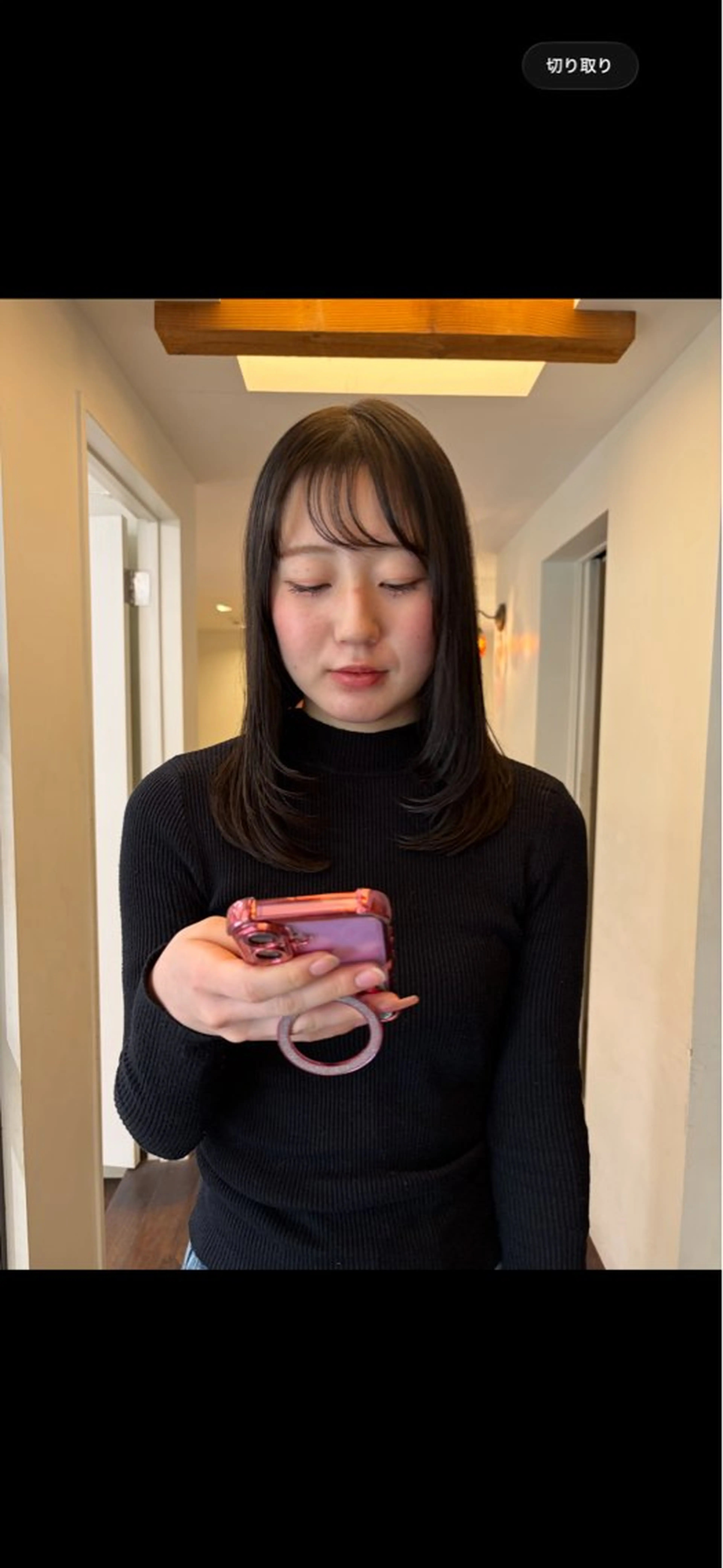 セミロング レイヤーカット るな/暖色、 ベージュカラー🎀のヘアスタイル