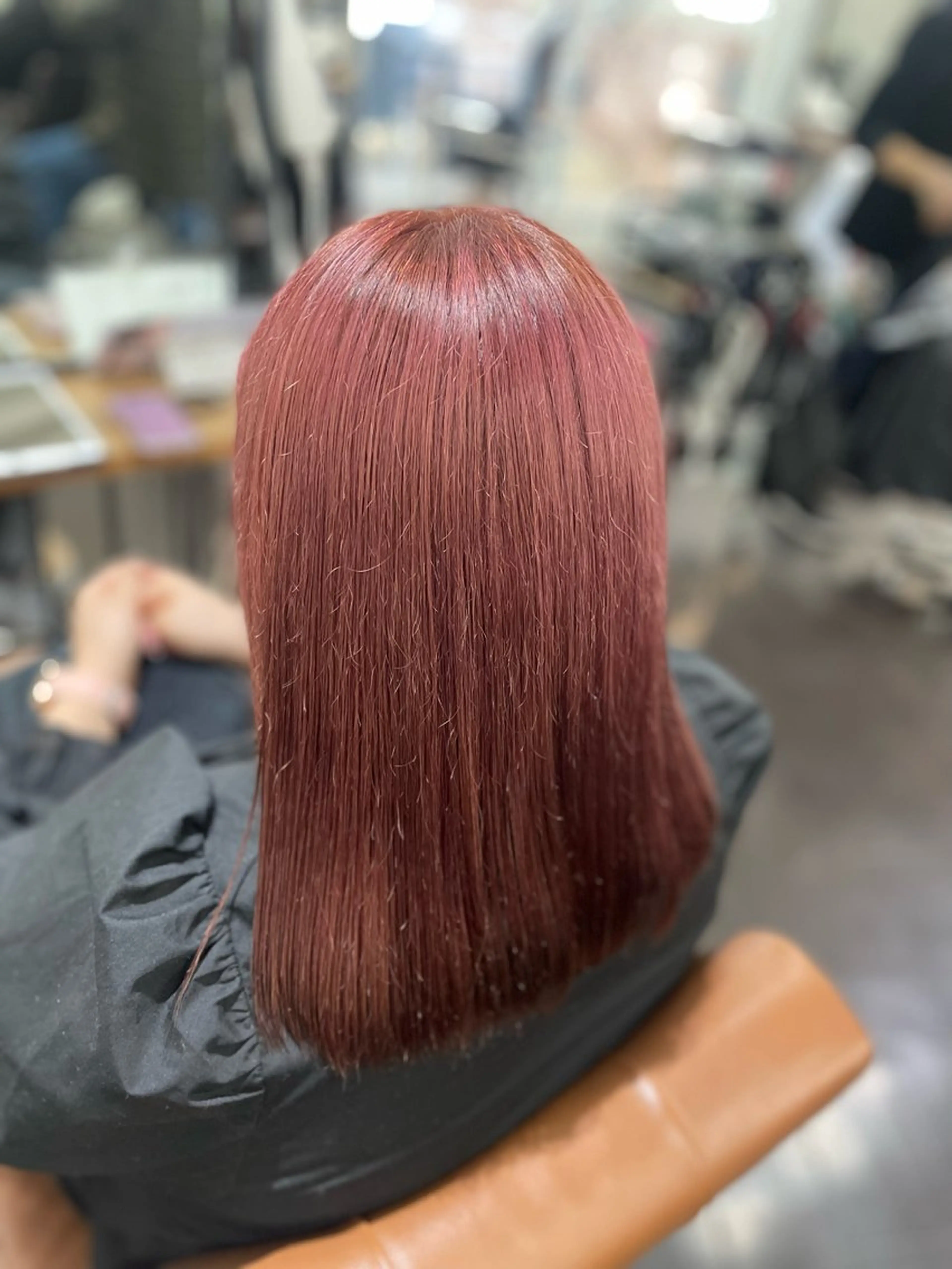 ミディアム カラー ピンクカラー 艶・暖色カラー/ メンズ/名駅/ユキハのヘアスタイル