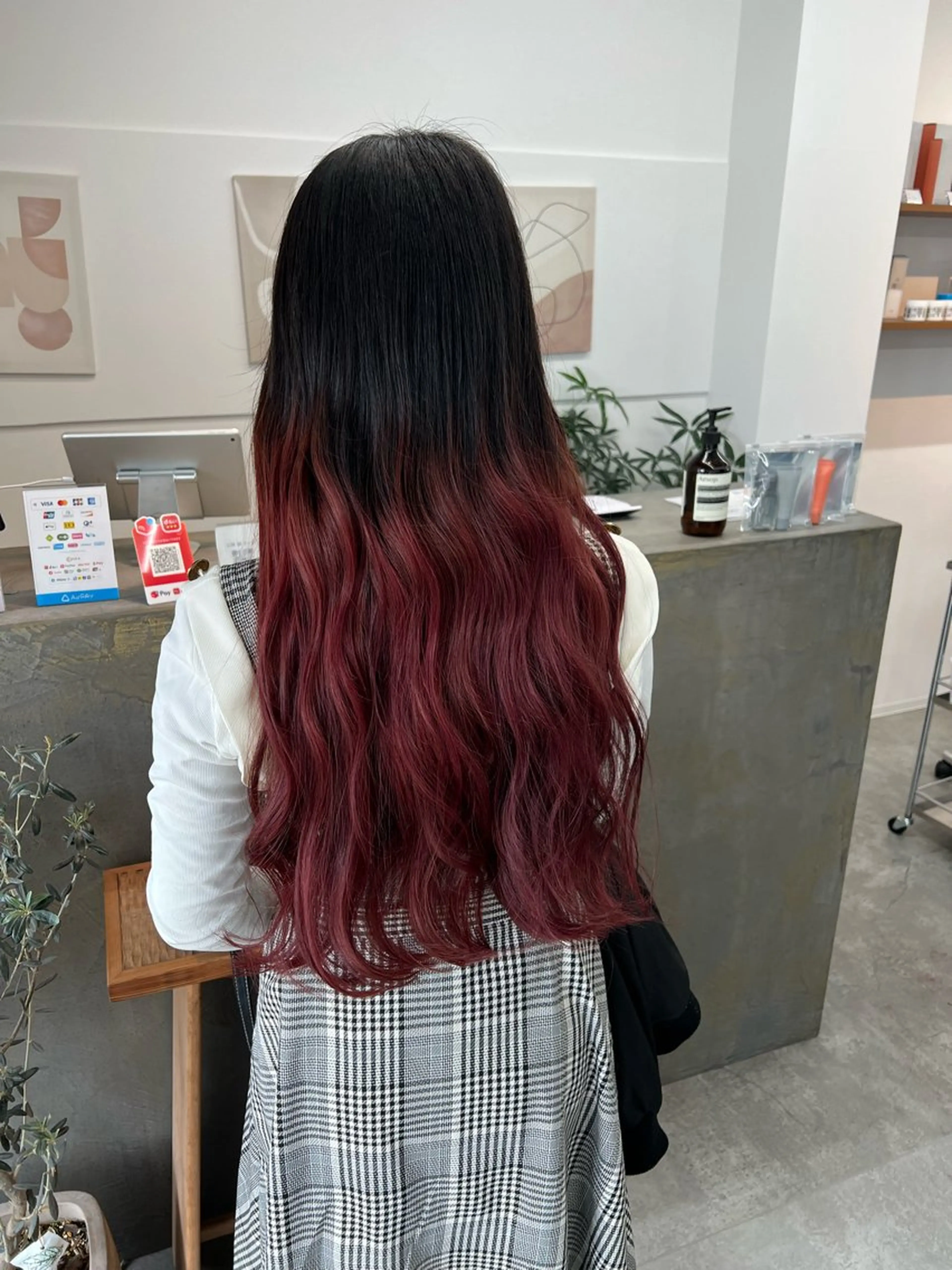 ロング 前 侃太のヘアスタイル