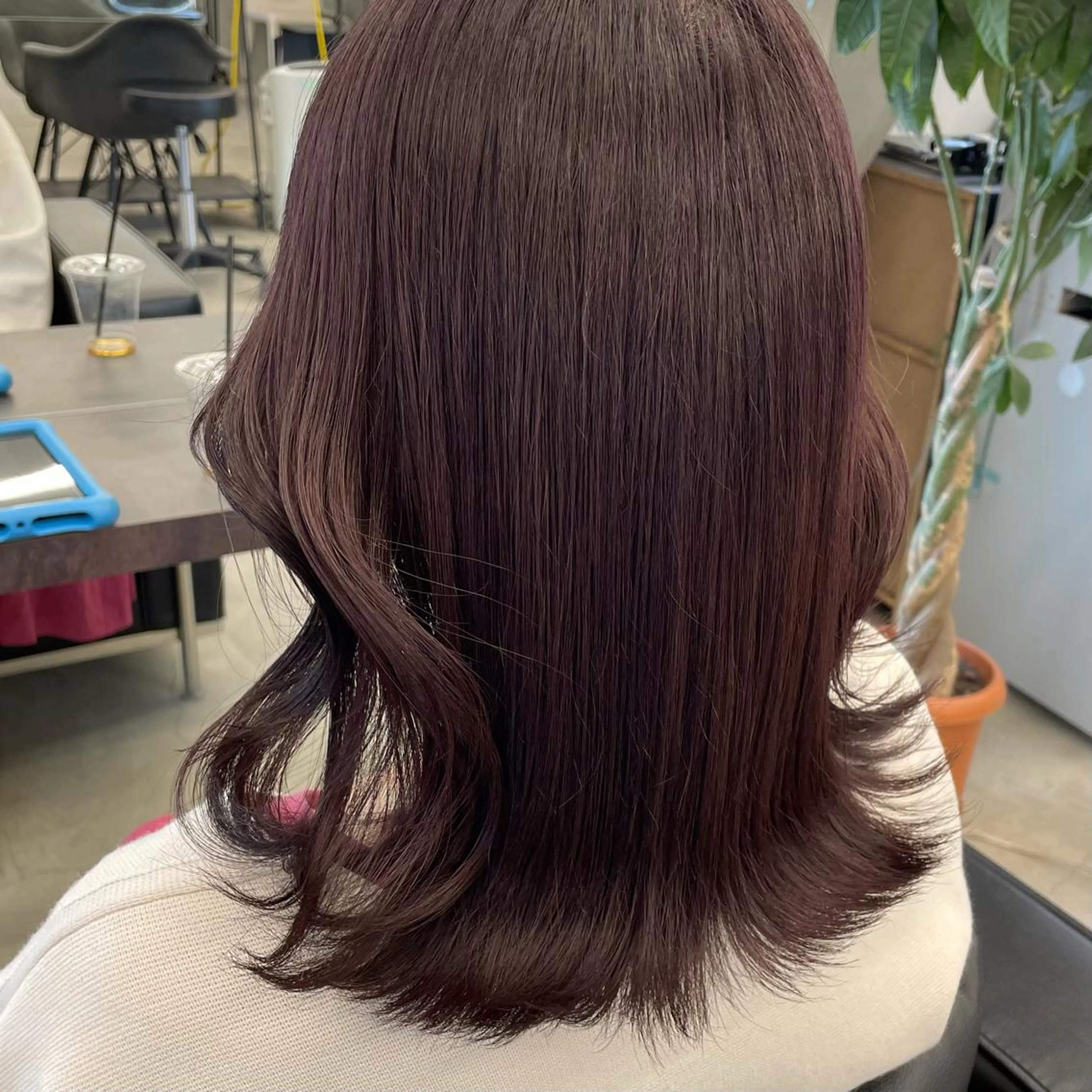 ミディアム 韓国風ヘア ヘアカラー 💗韓国ヘア/透明感 💗若菜あいこのヘアスタイル