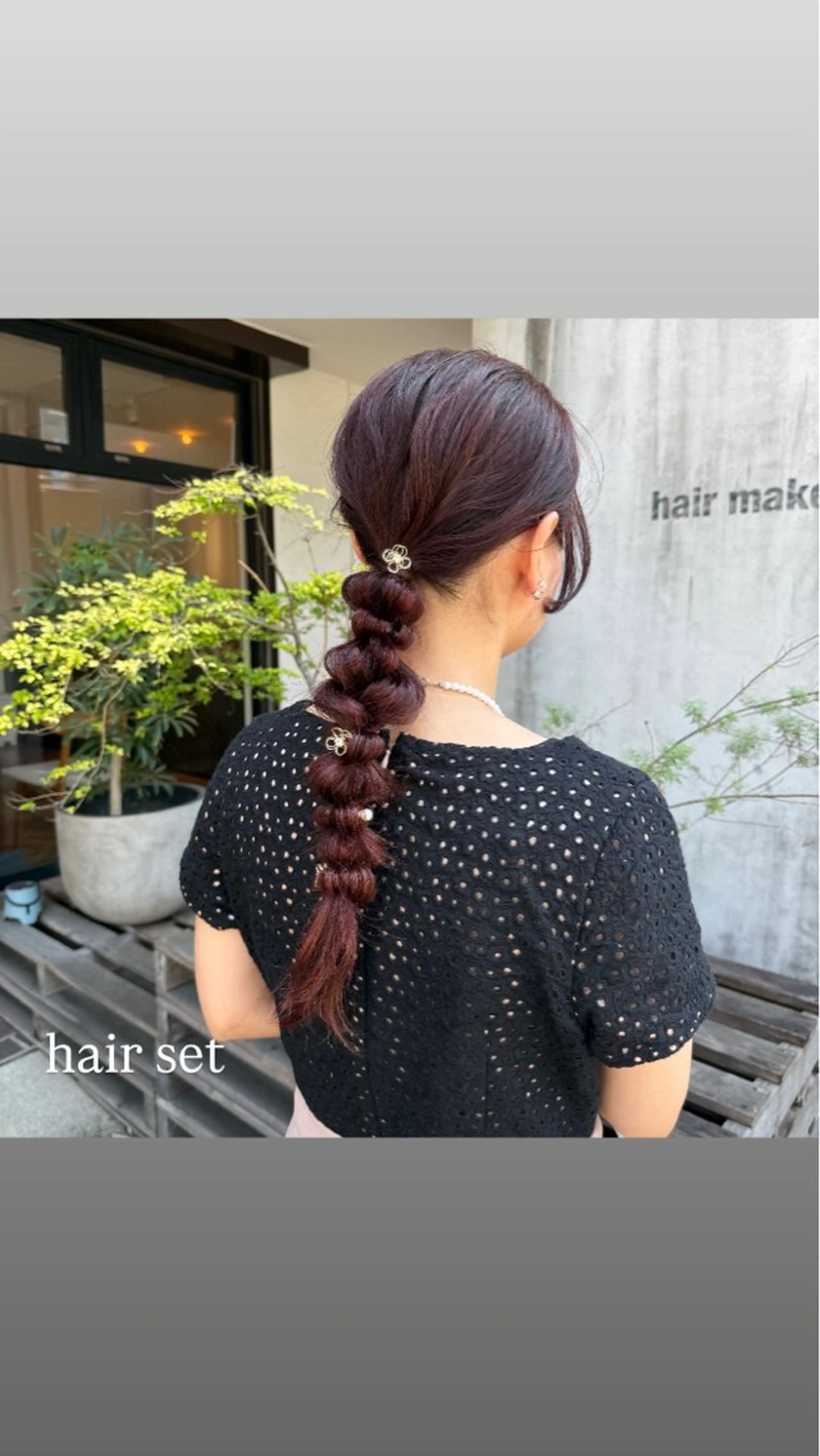 セミロング ヘアアレンジ 結婚式・ブライダル 飯島 美海のヘアスタイル