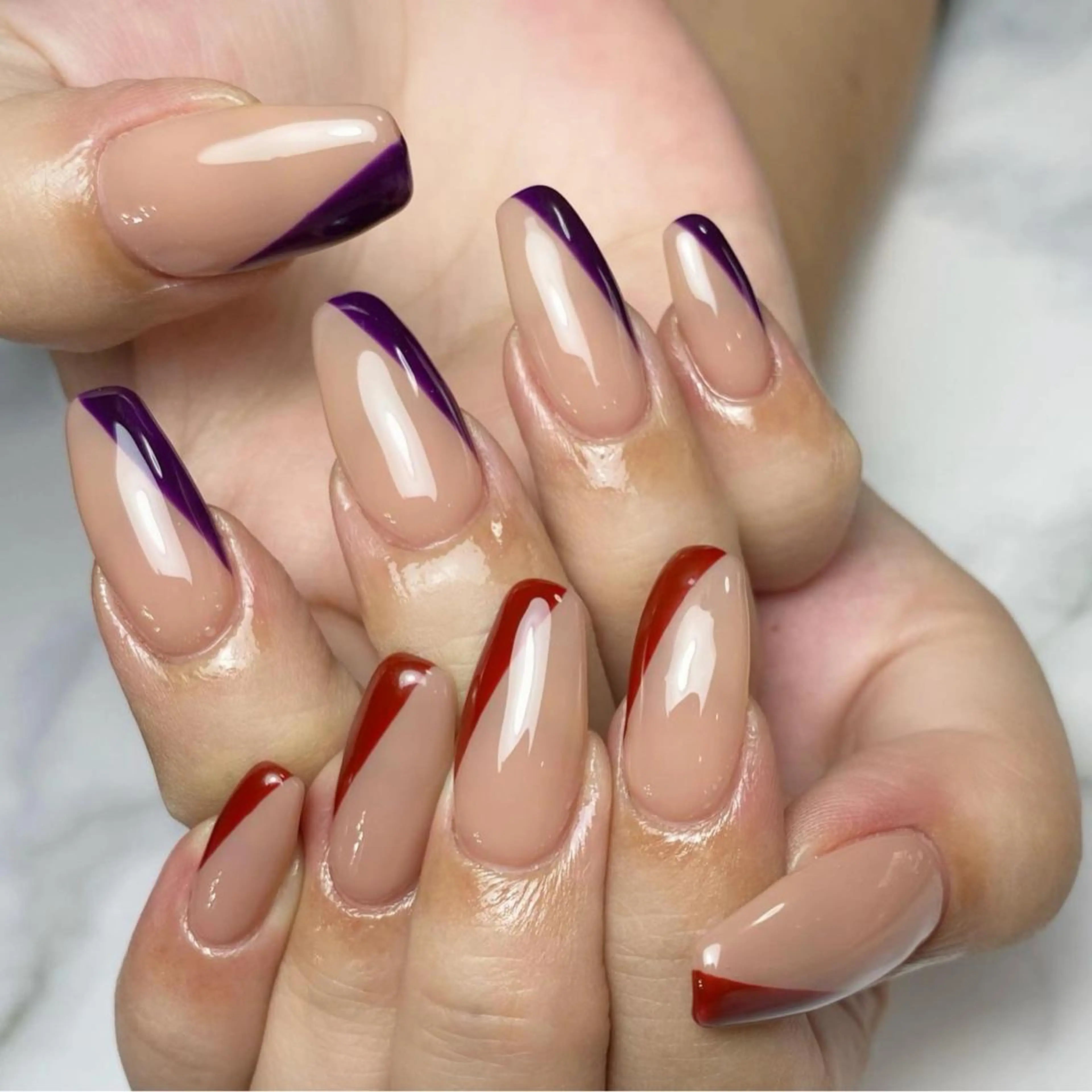 ネイル フレンチネイル ロングネイル Nail ameria megu所属・ameria meguのネイルデザイン