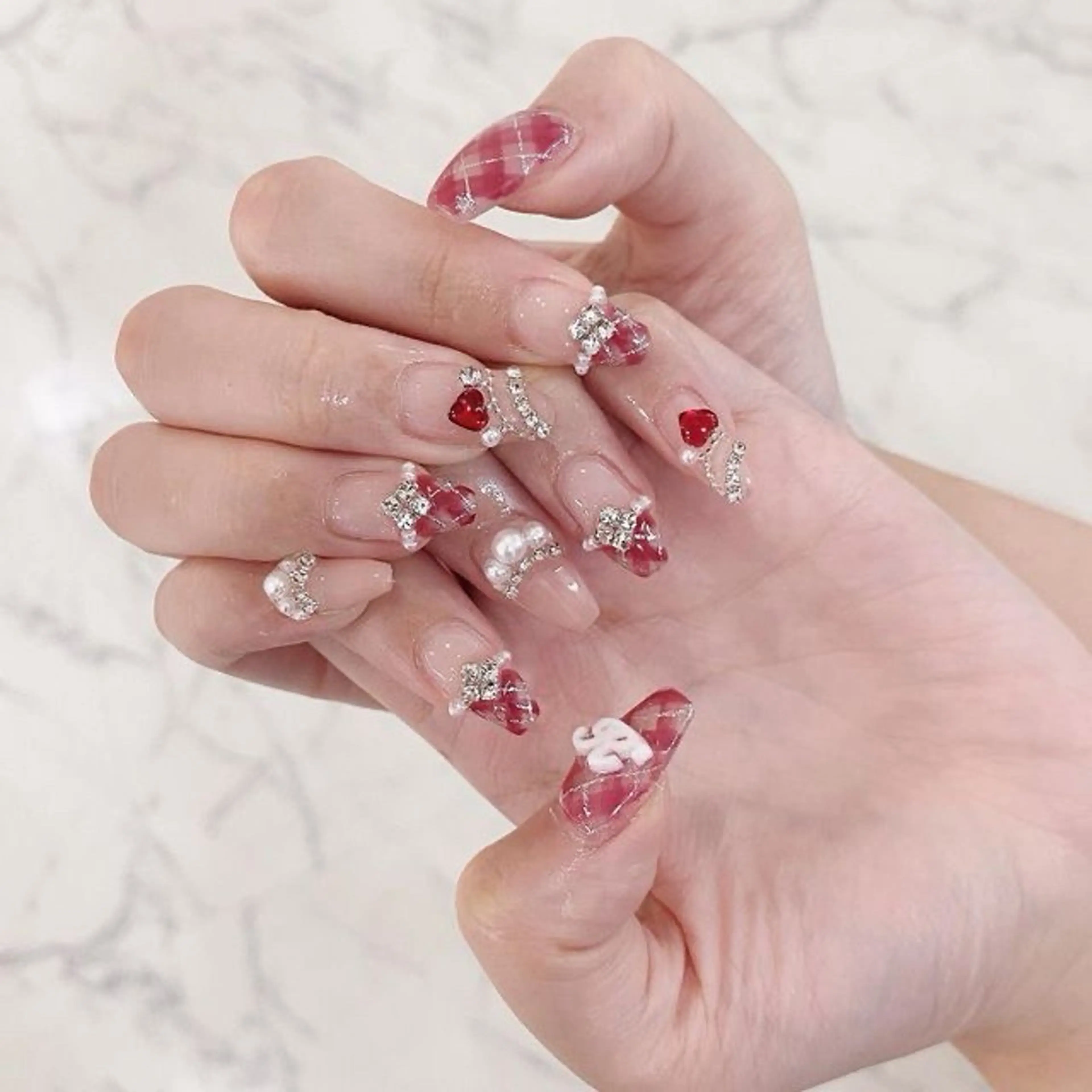 ネイル チークネイル フットネイル フレンチネイル グラデーション 韓国ネイル Yuki nail staffのネイルデザイン