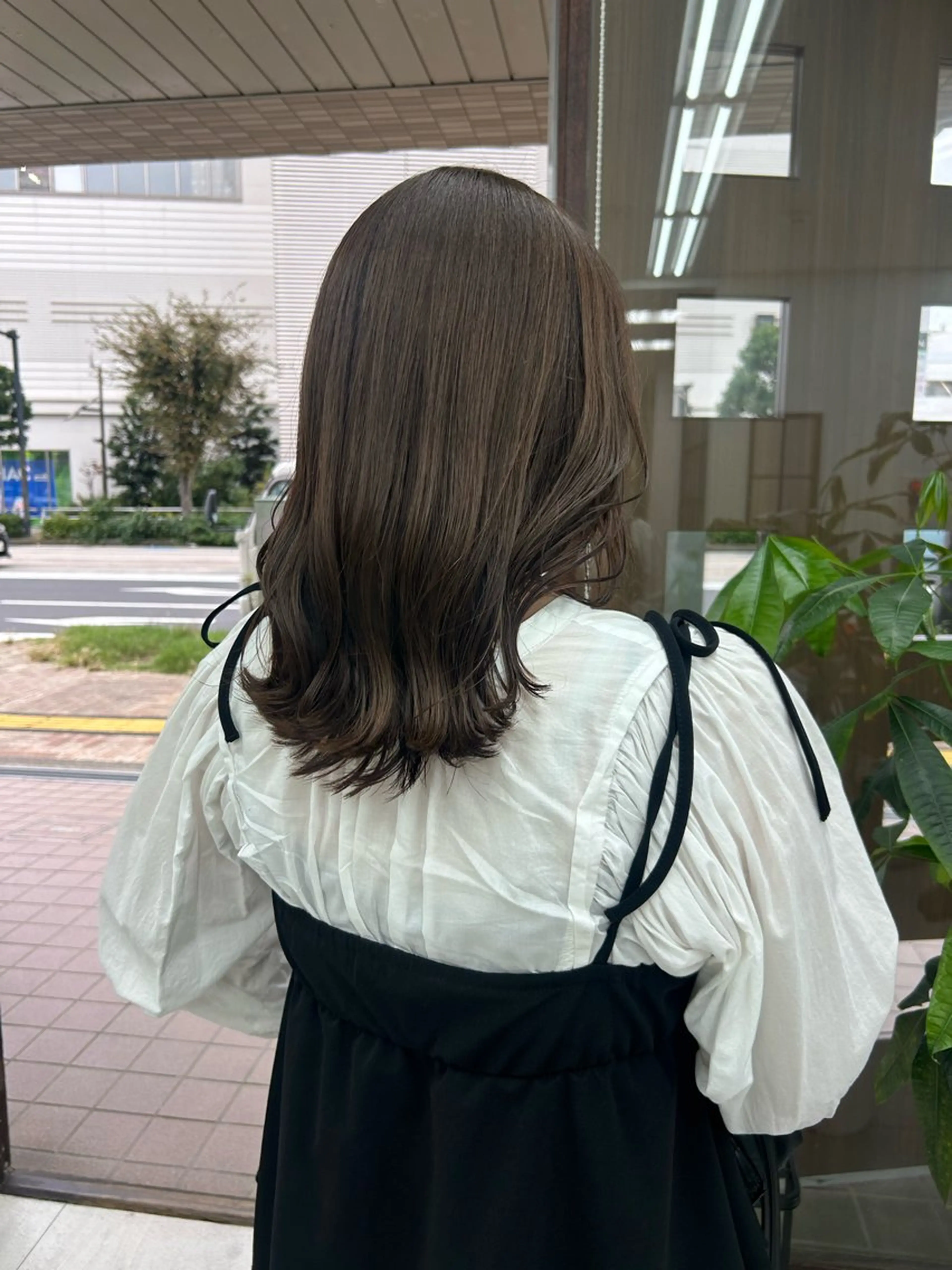 ミディアム ダブルカラー/韓国 ヘア/さわのあかねのヘアスタイル