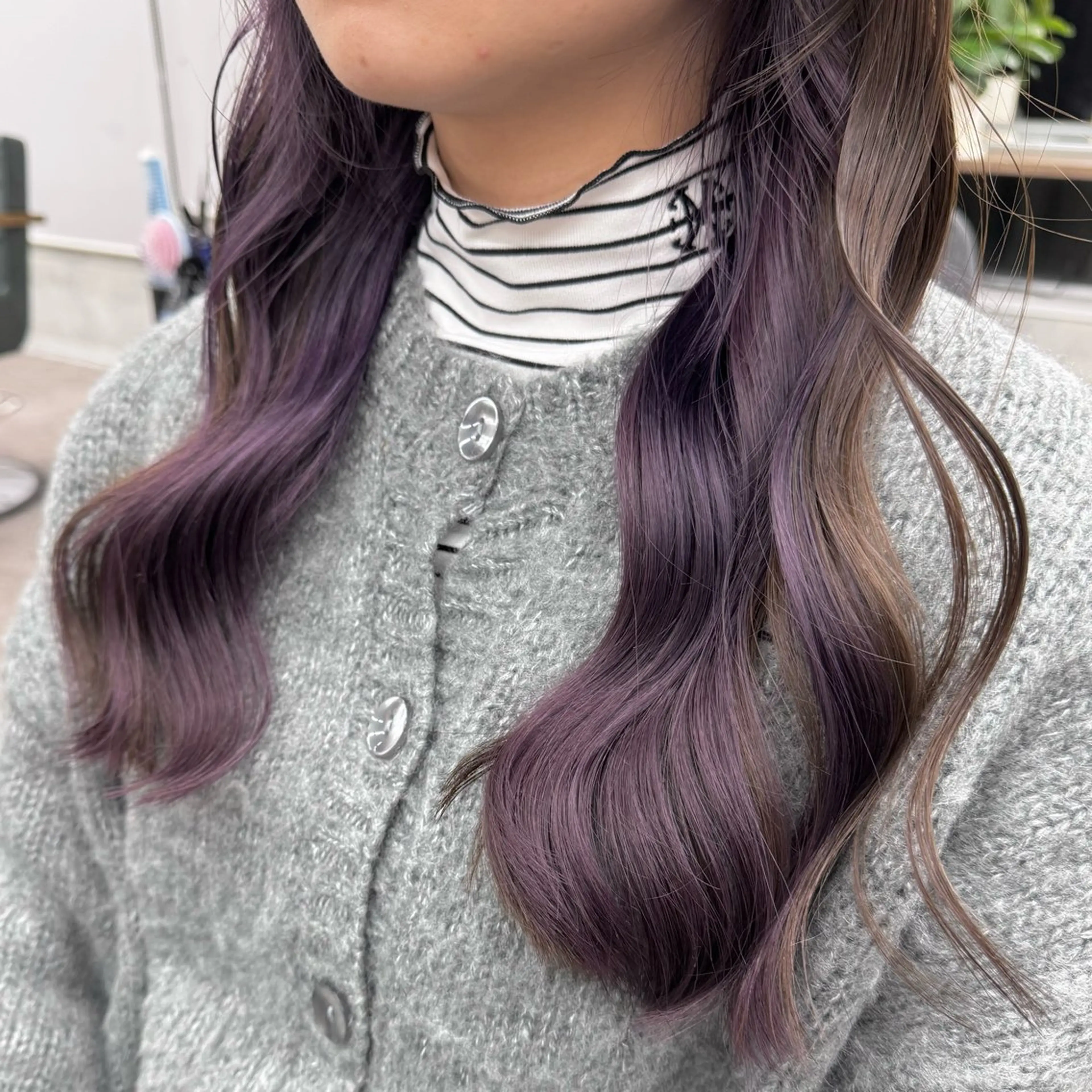 ロング カラー ヘアカラー JUNSHIN🦋 ヘアセット／カラーのヘアスタイル