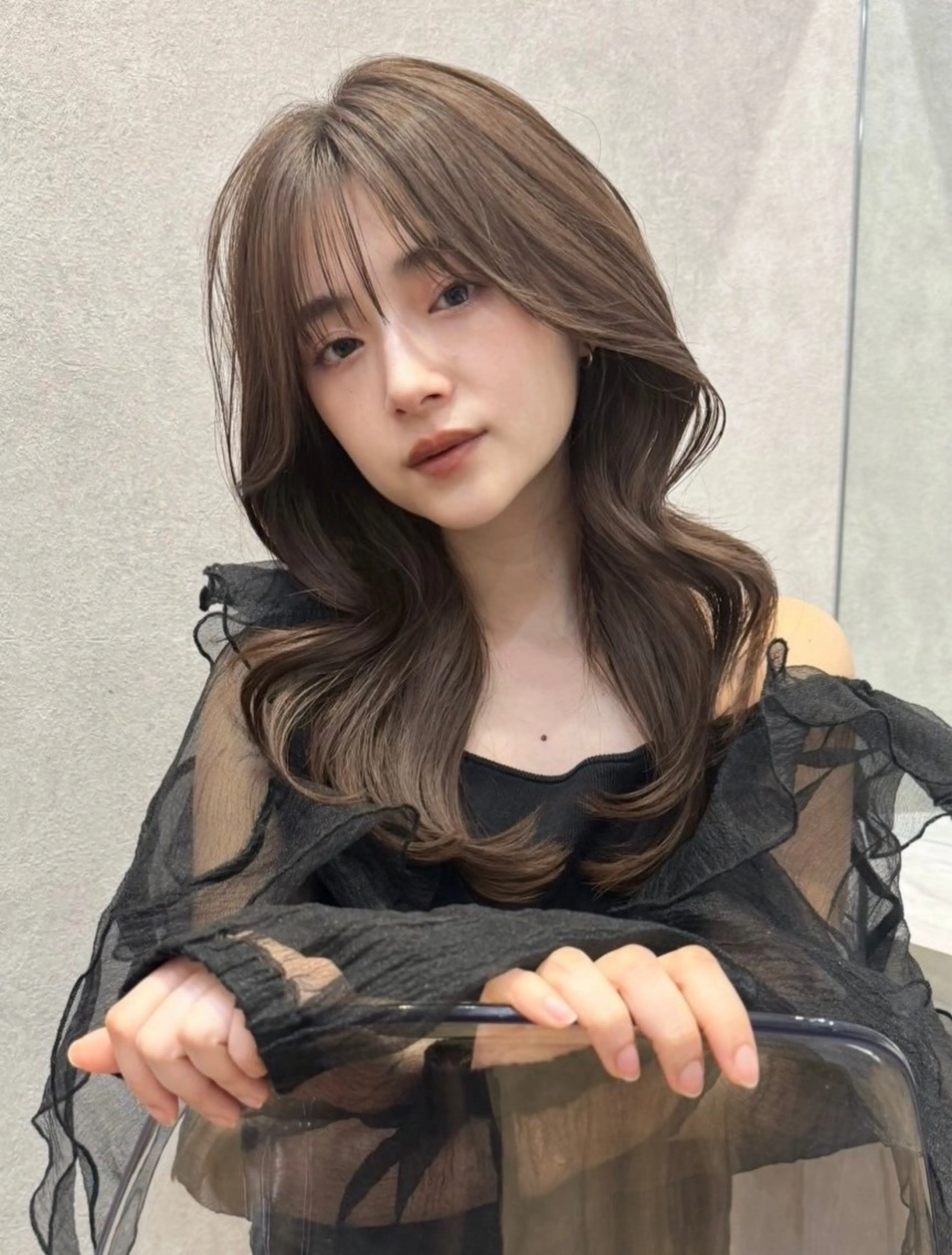 ロング カラー カット ヘアカラー トリートメント Lond Loire 門前仲町駅 徒歩3分のヘアスタイル