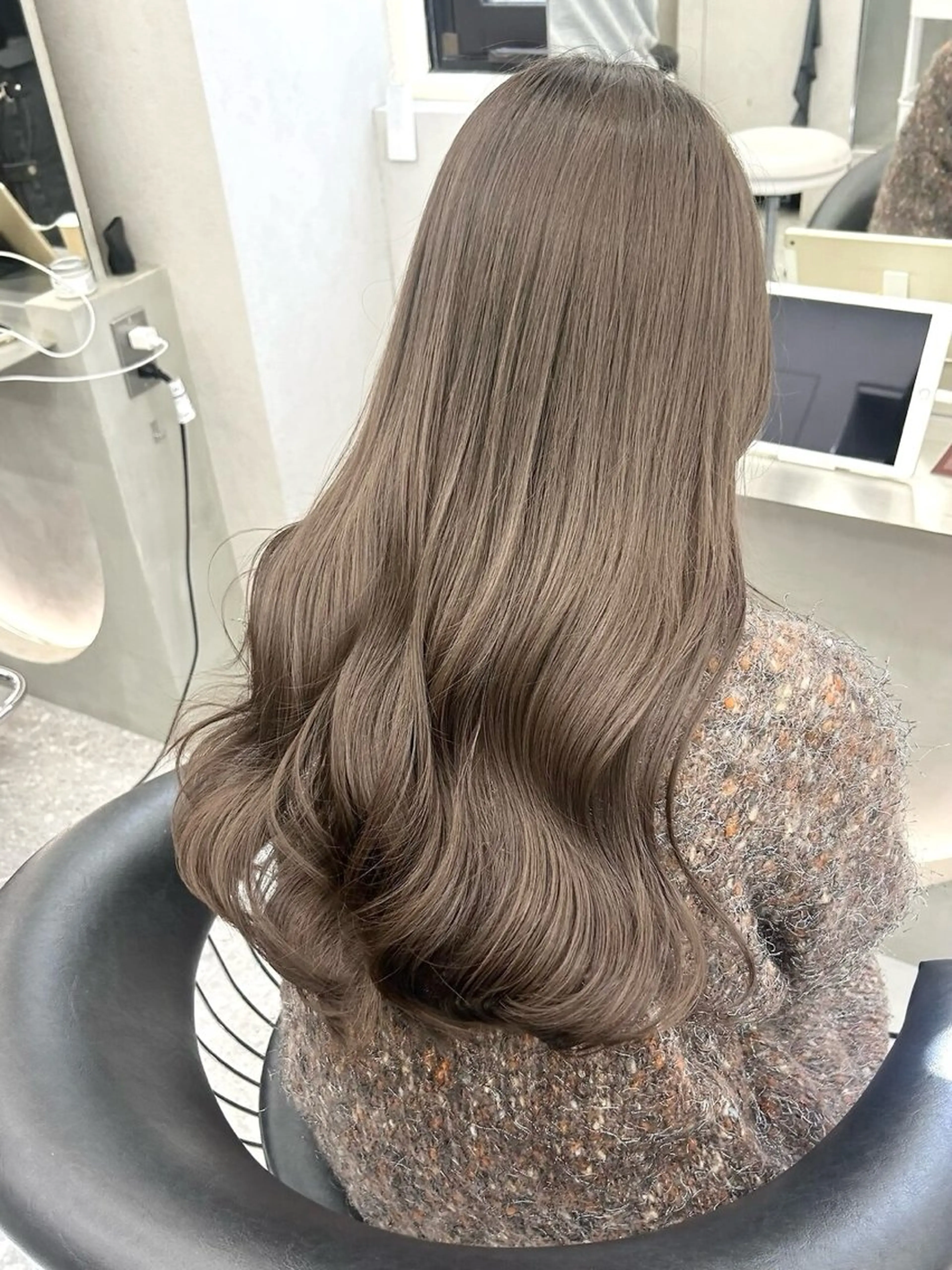 ロング カラー カット ヘアカラー トリートメント Lond mare レイヤーカット/韓国のヘアスタイル