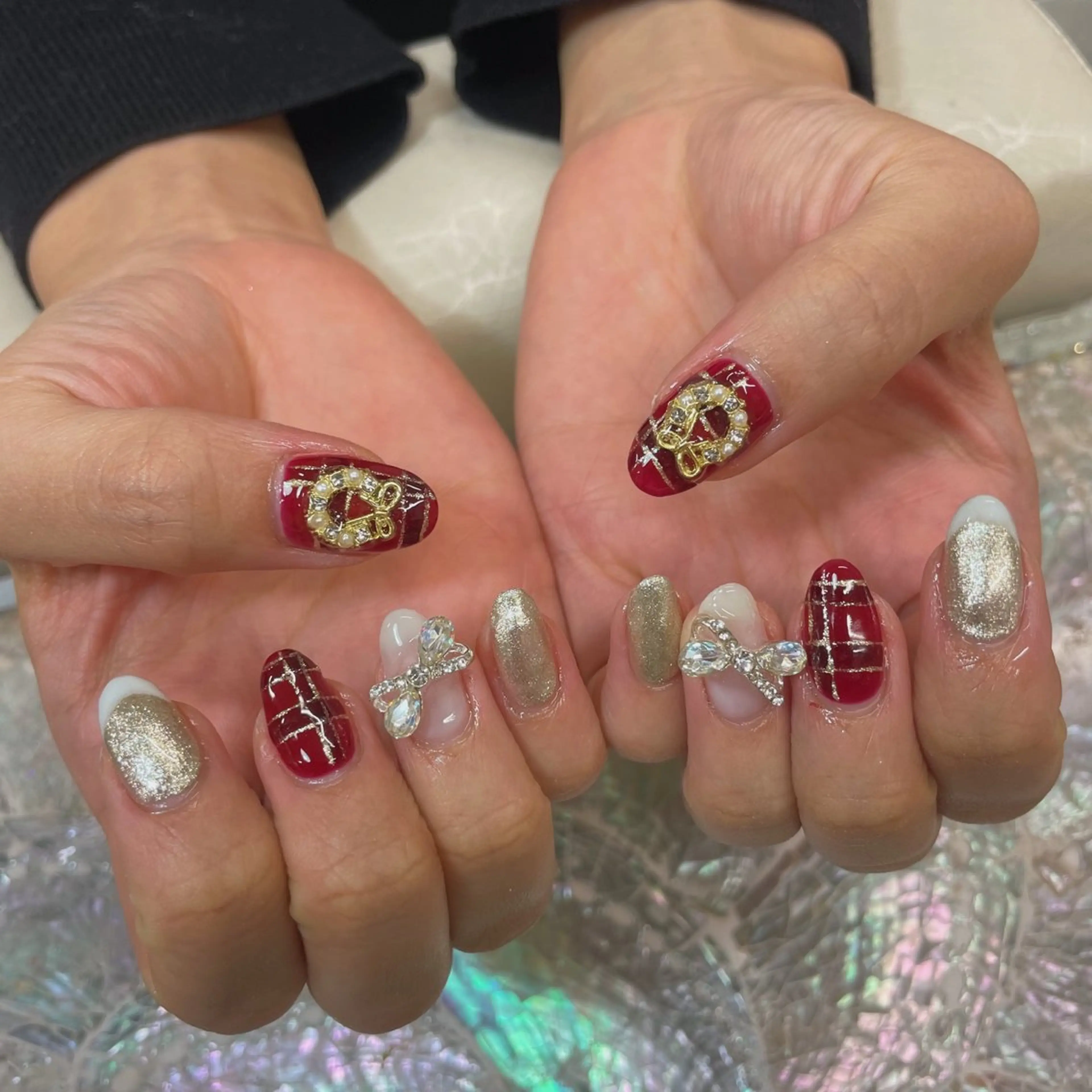 ネイル 冬ネイル クリスマス 🌴konami 4U NAIL🥥のネイルデザイン