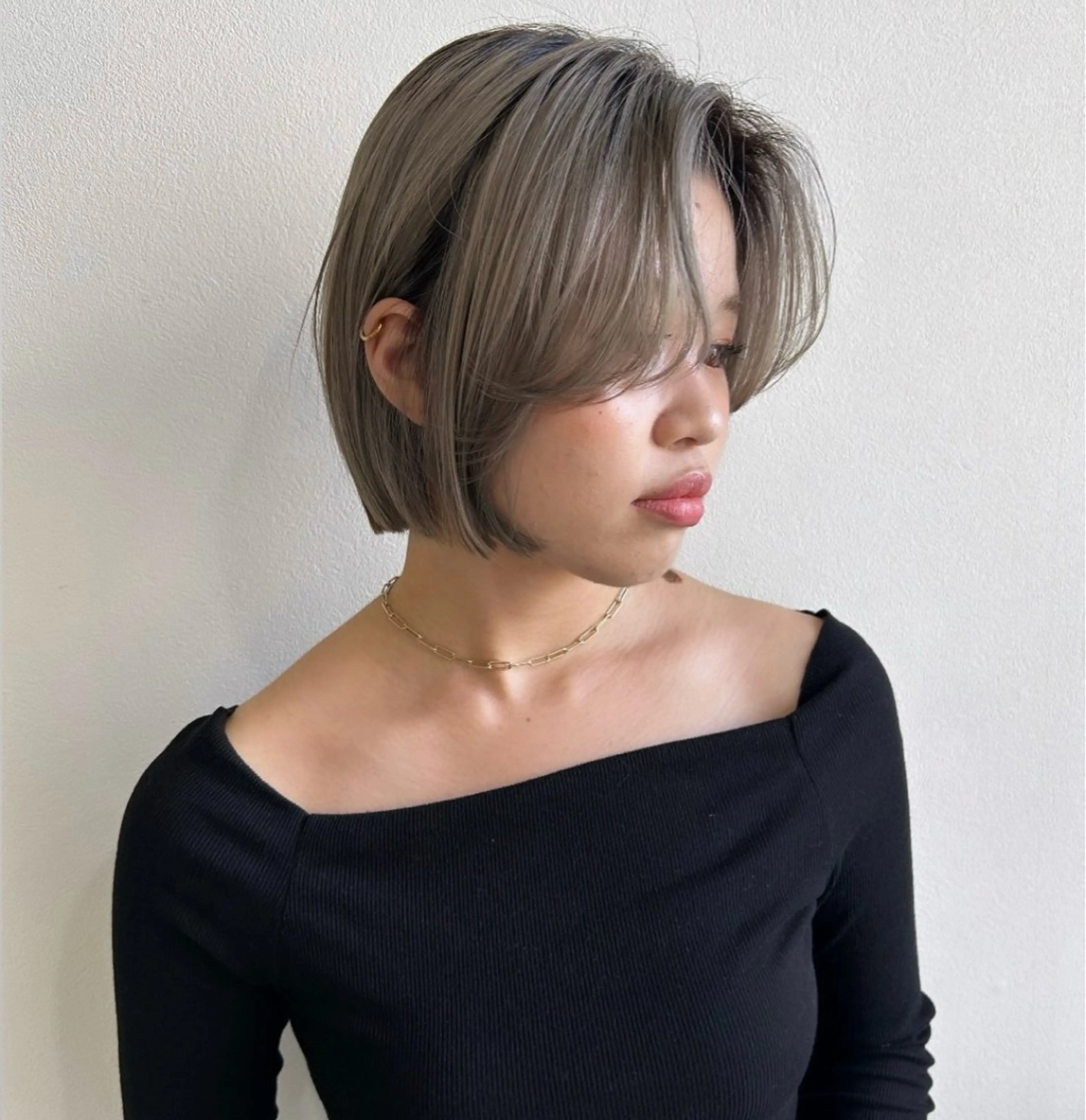 ミディアム ボブ レイヤーカット カット トリートメント risako🇰🇷 韓国ヘア/レイヤーのヘアスタイル