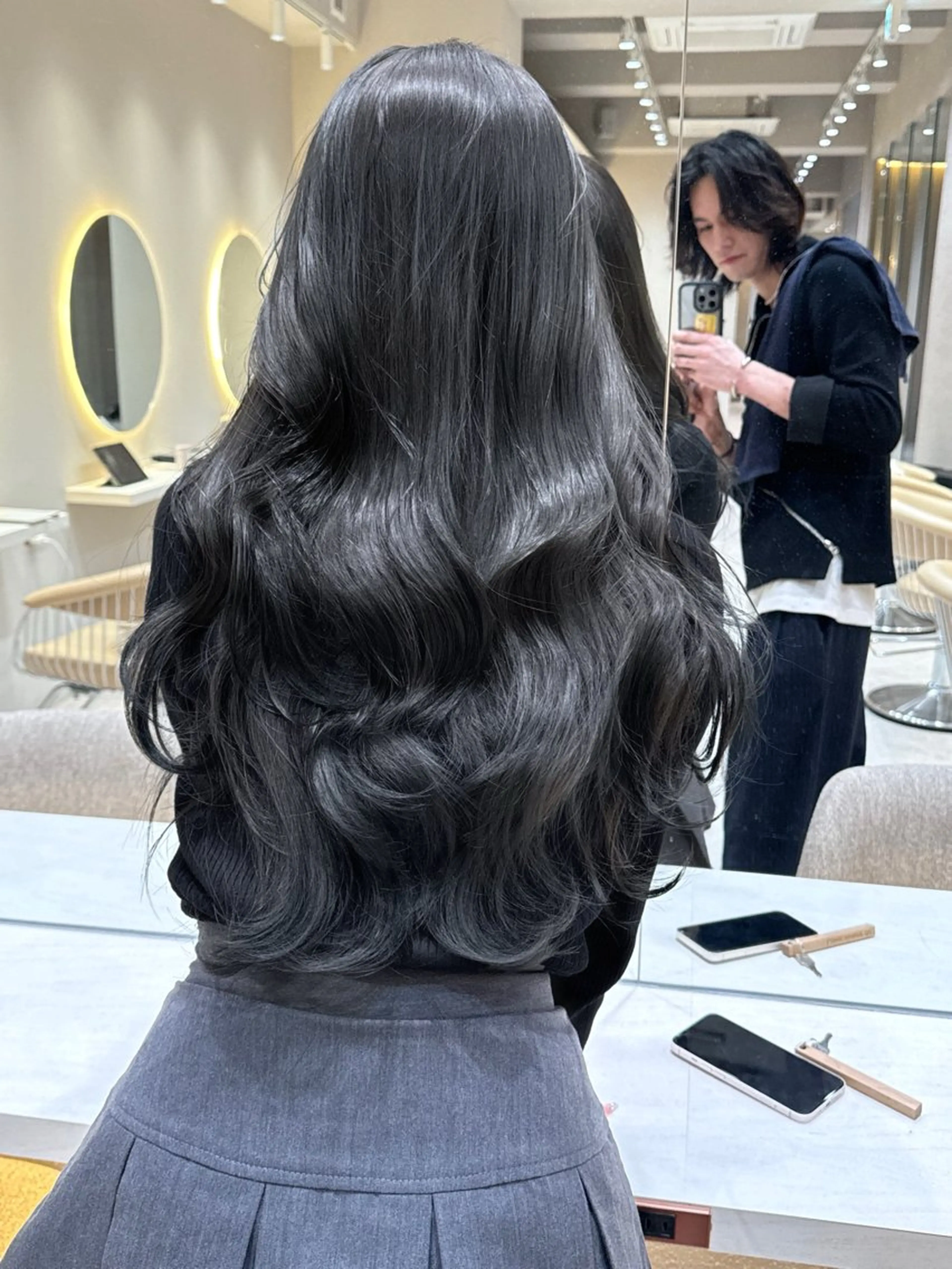ロング カット ヘアカラー トリートメント 🩵縮毛矯正・ボブ 岩原朋也🩵のヘアスタイル