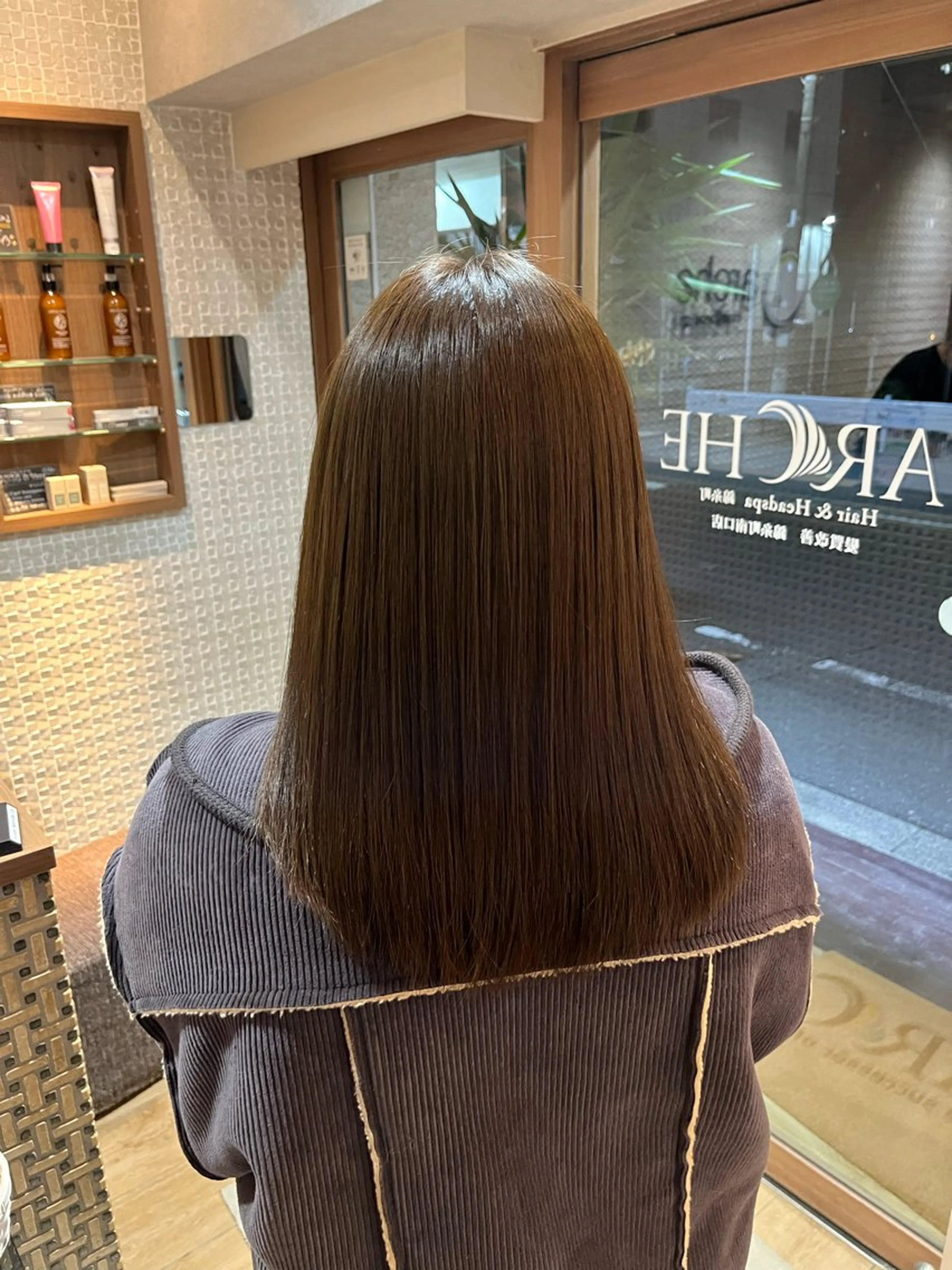 セミロング カット 縮毛矯正 トリートメント サロウィン渋谷　caldo店所属・渋谷👑艶髪縮毛矯正 曲がる矯正✨ヒガシのヘアスタイル