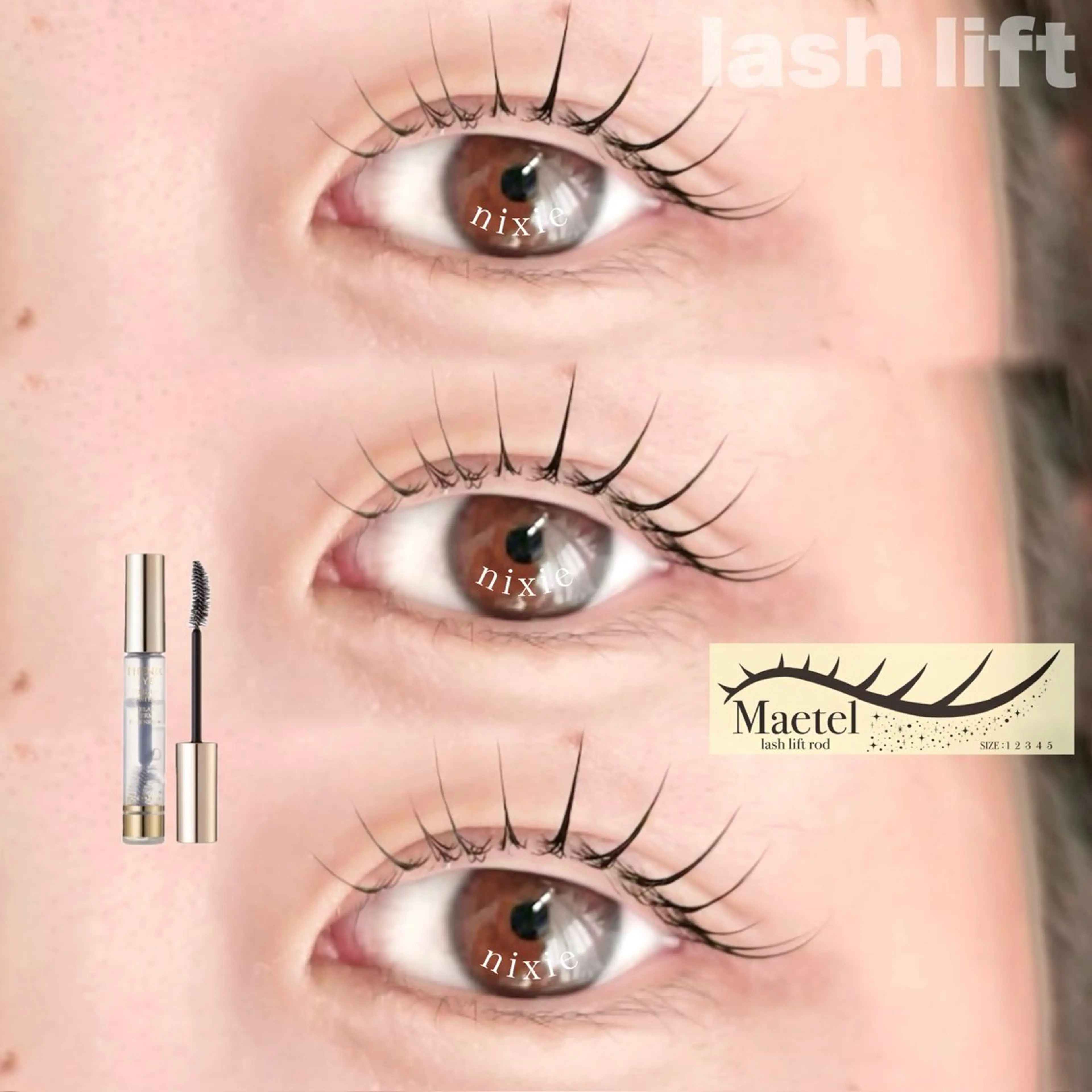 マツエク・マツパ まつげパーマ 下まつげエクステ マツパ nixie ゆいのマツエク・マツパデザイン