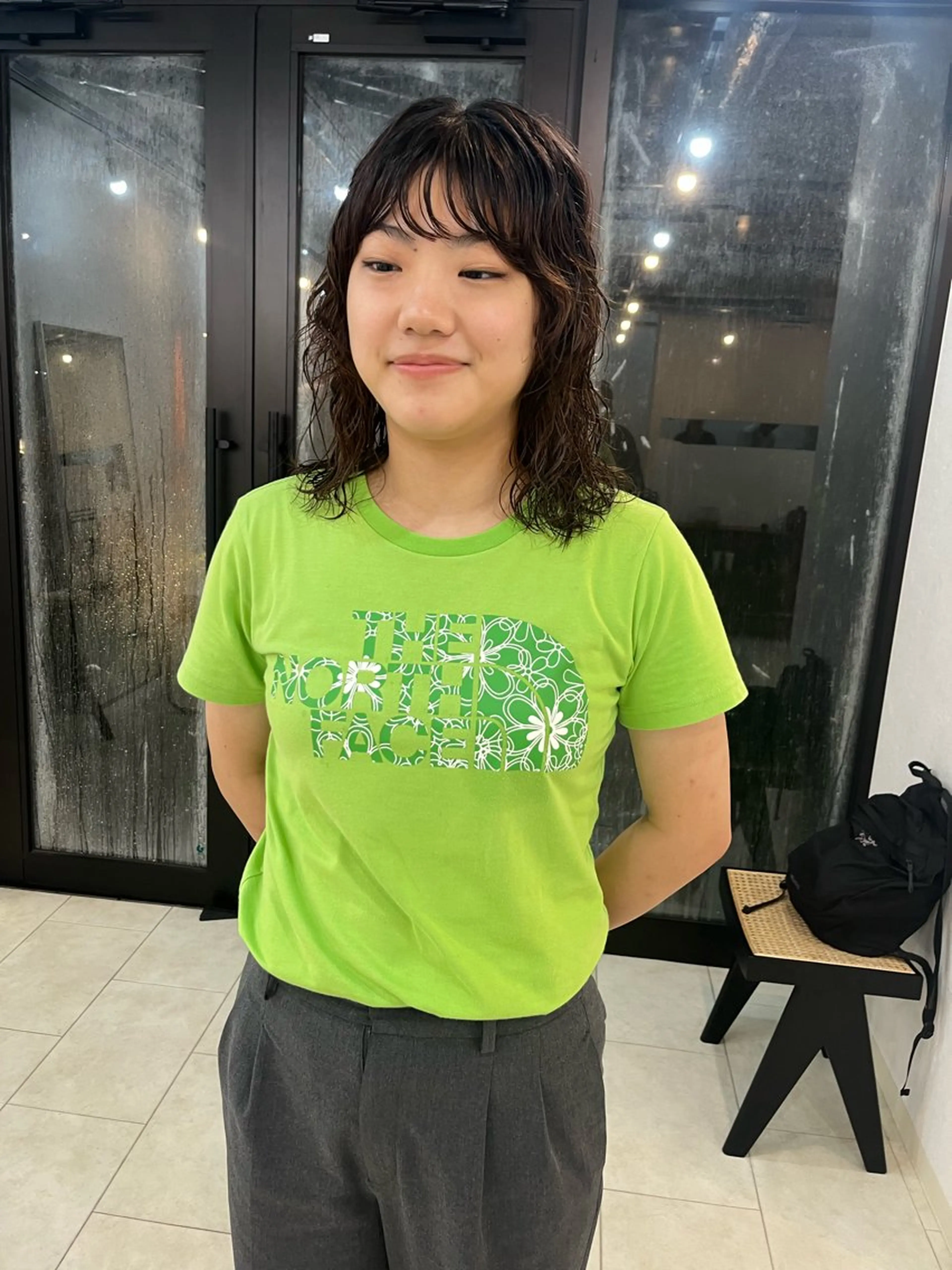 ミディアム パーマ カット パーマ NOUN所属・eri kinjoのヘアスタイル