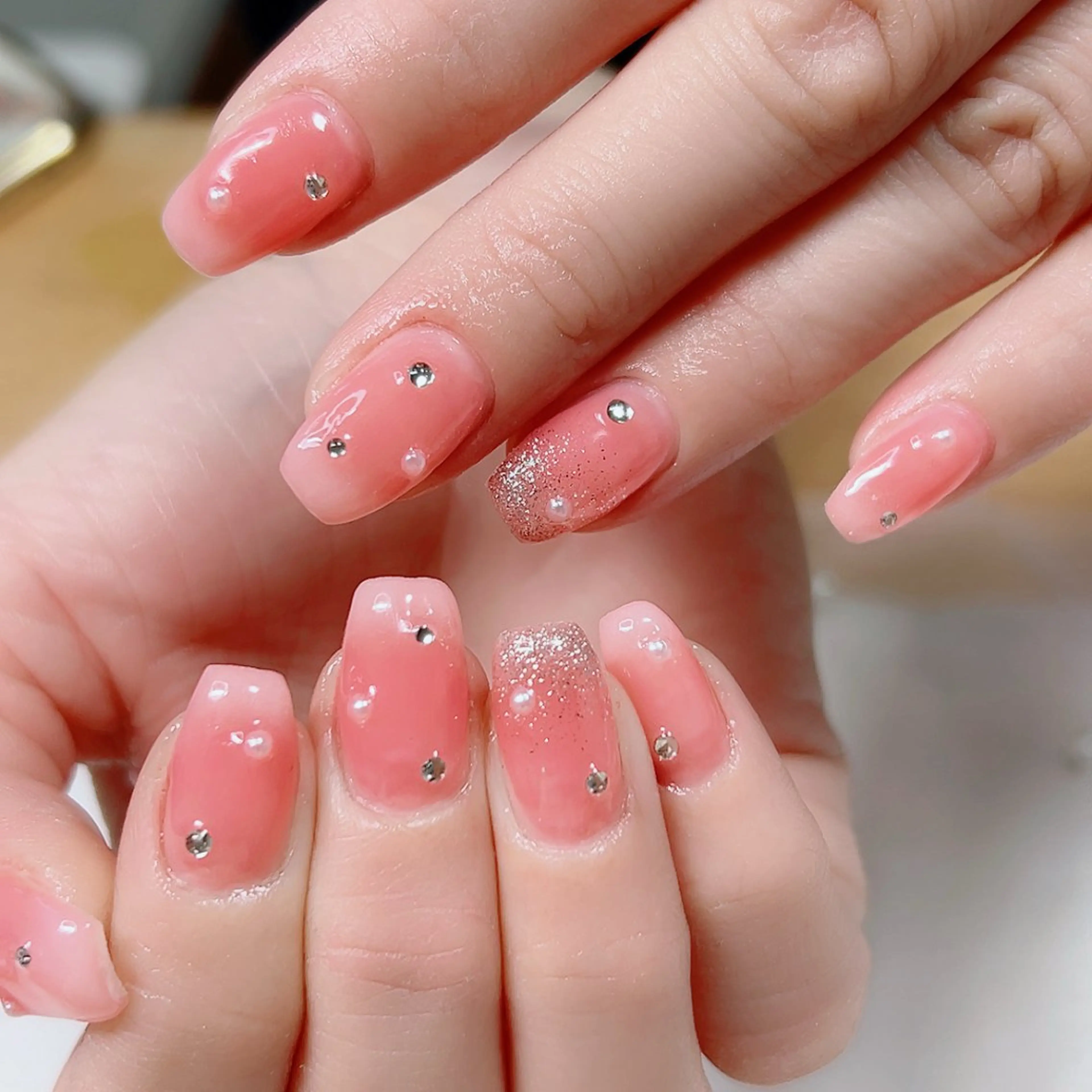 ネイル ワンカラーネイル ピンク ハンドネイル Cute Tips nailのネイルデザイン