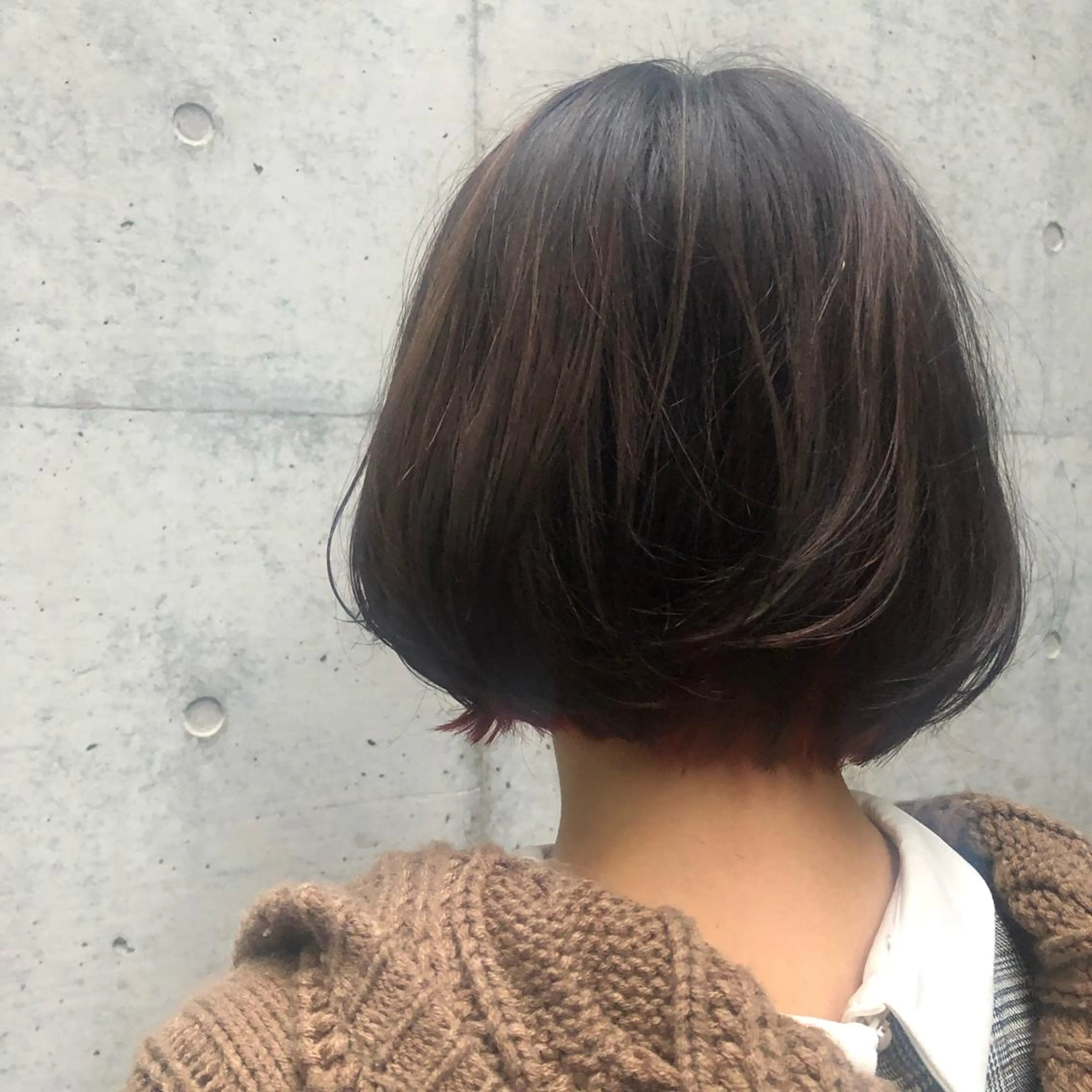 ショート カラー パーマ ヘアアレンジ インナーカラー ボブ apish aoyama所属・武 愛子の眉毛・アイブロウイメージ