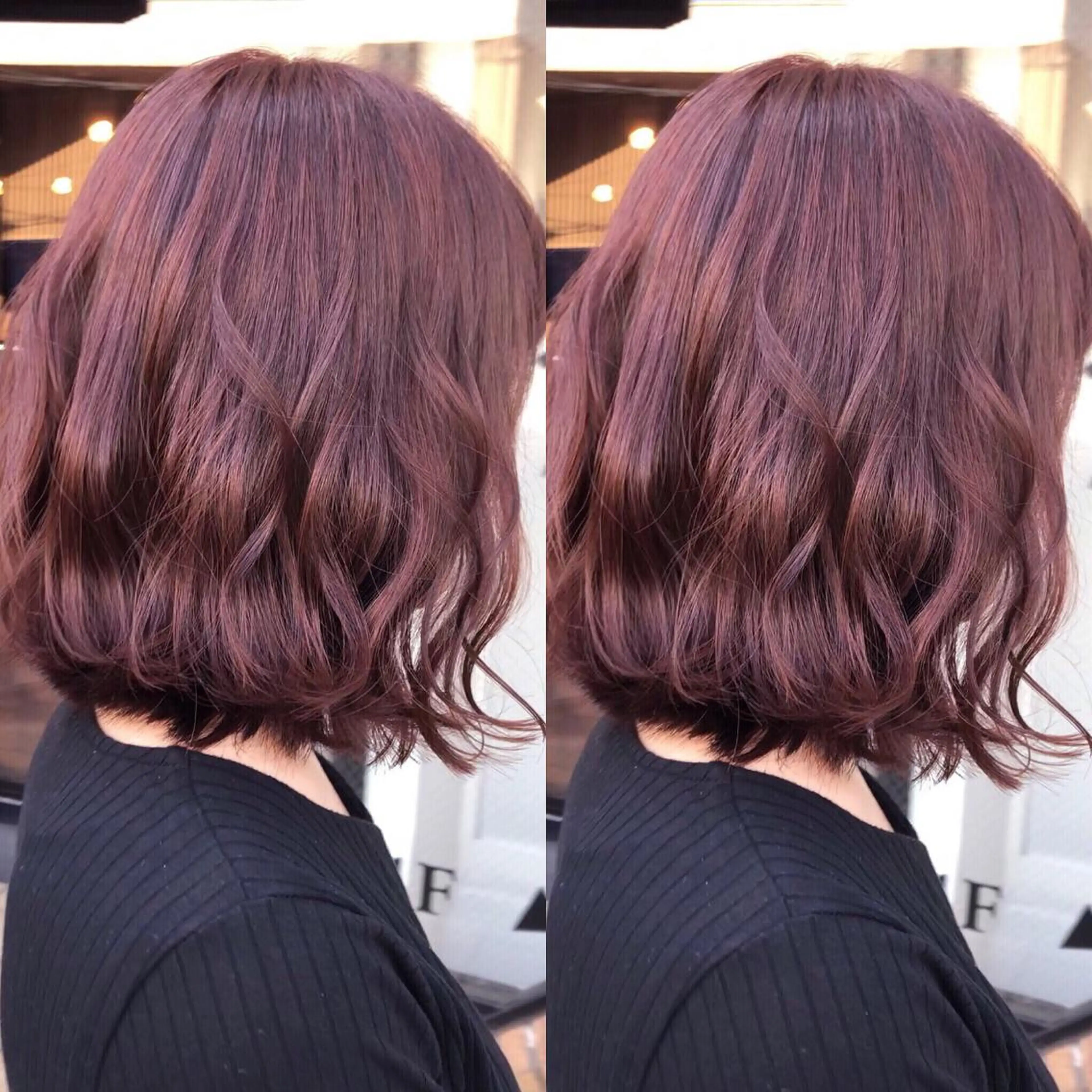 ミディアム カラー パーマ ヘアアレンジ 八巻 晴香のヘアスタイル