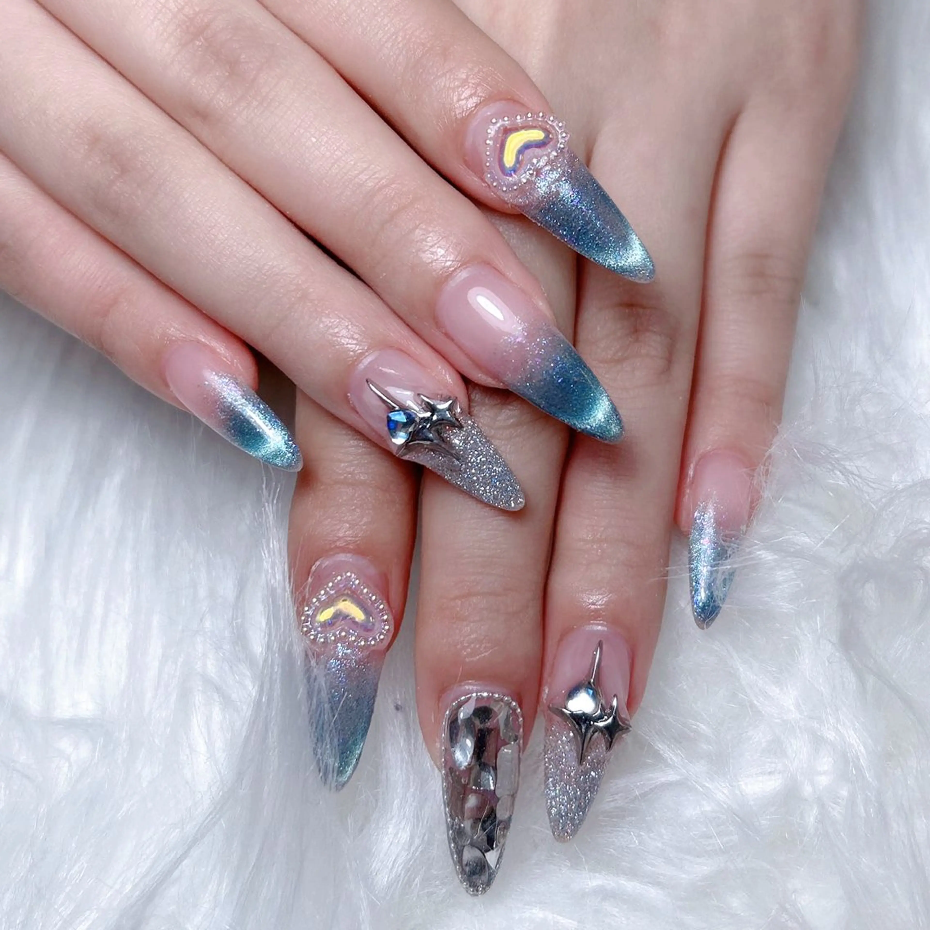 ネイル ハンドネイル M🌷nail 長さだし専門店のネイルデザイン