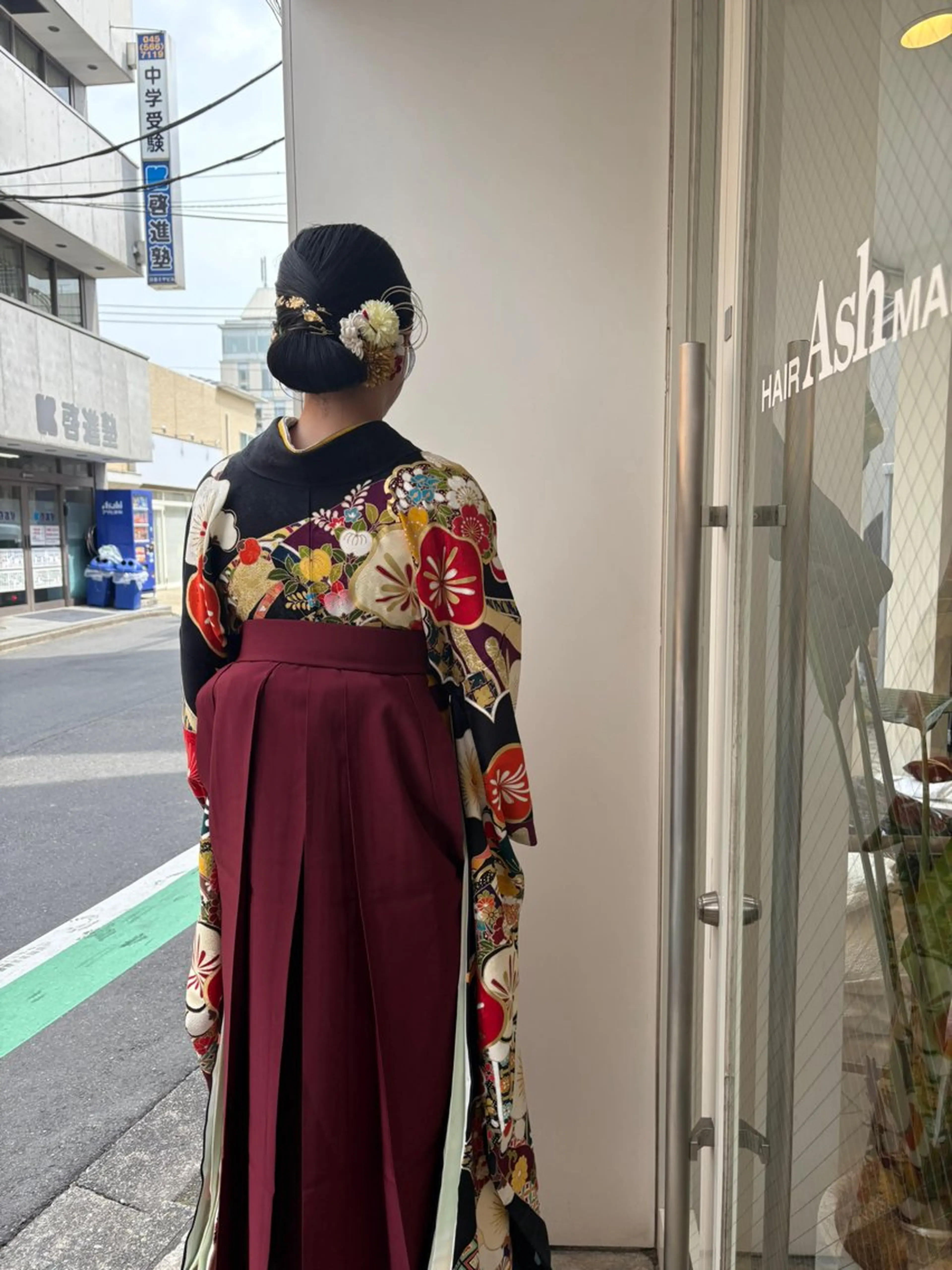 ヘアアレンジ 卒業式のヘアスタイル ヘアセット 山田 桃華のヘアスタイル