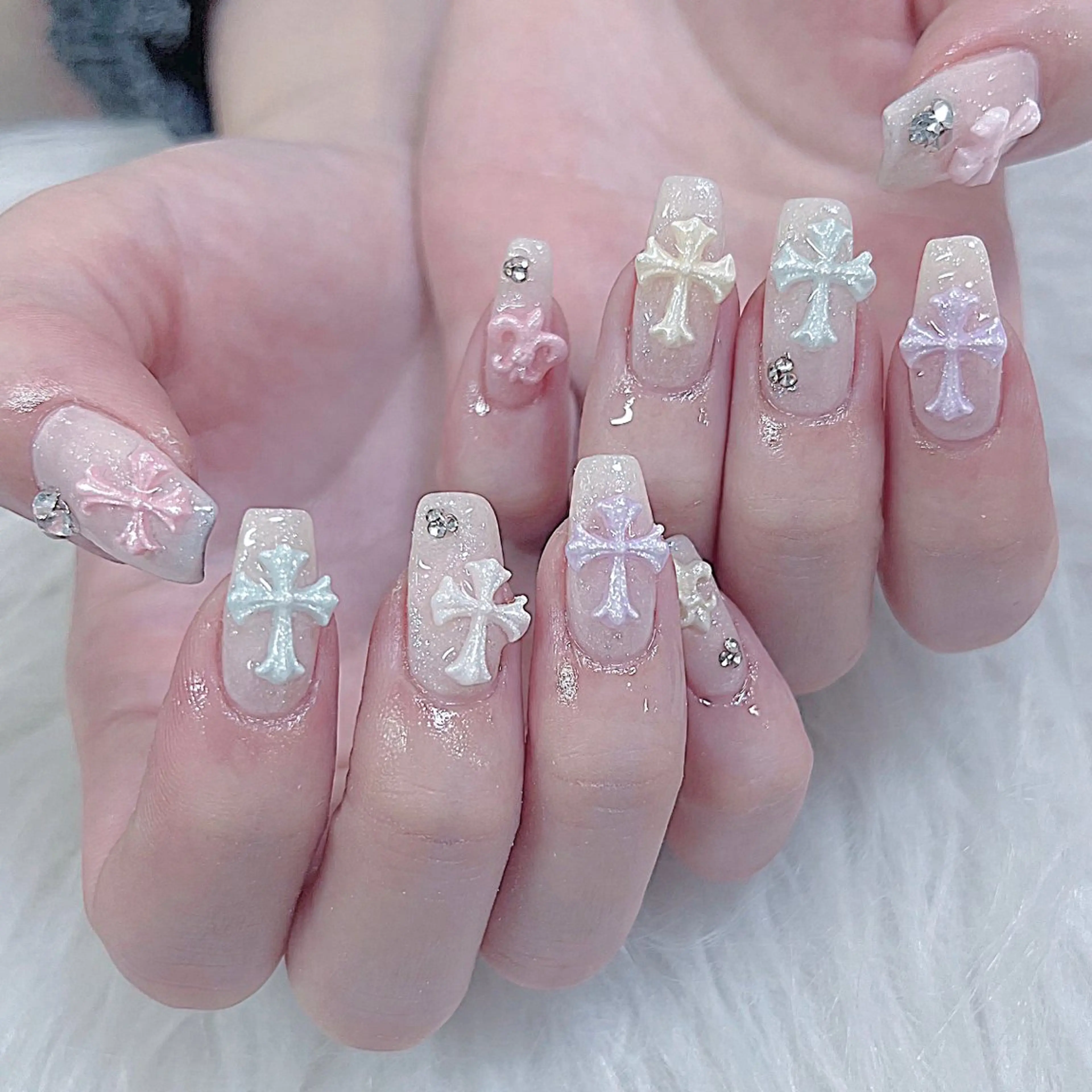 ネイル 持ち込み Maya 🧊🫧‪のネイルデザイン