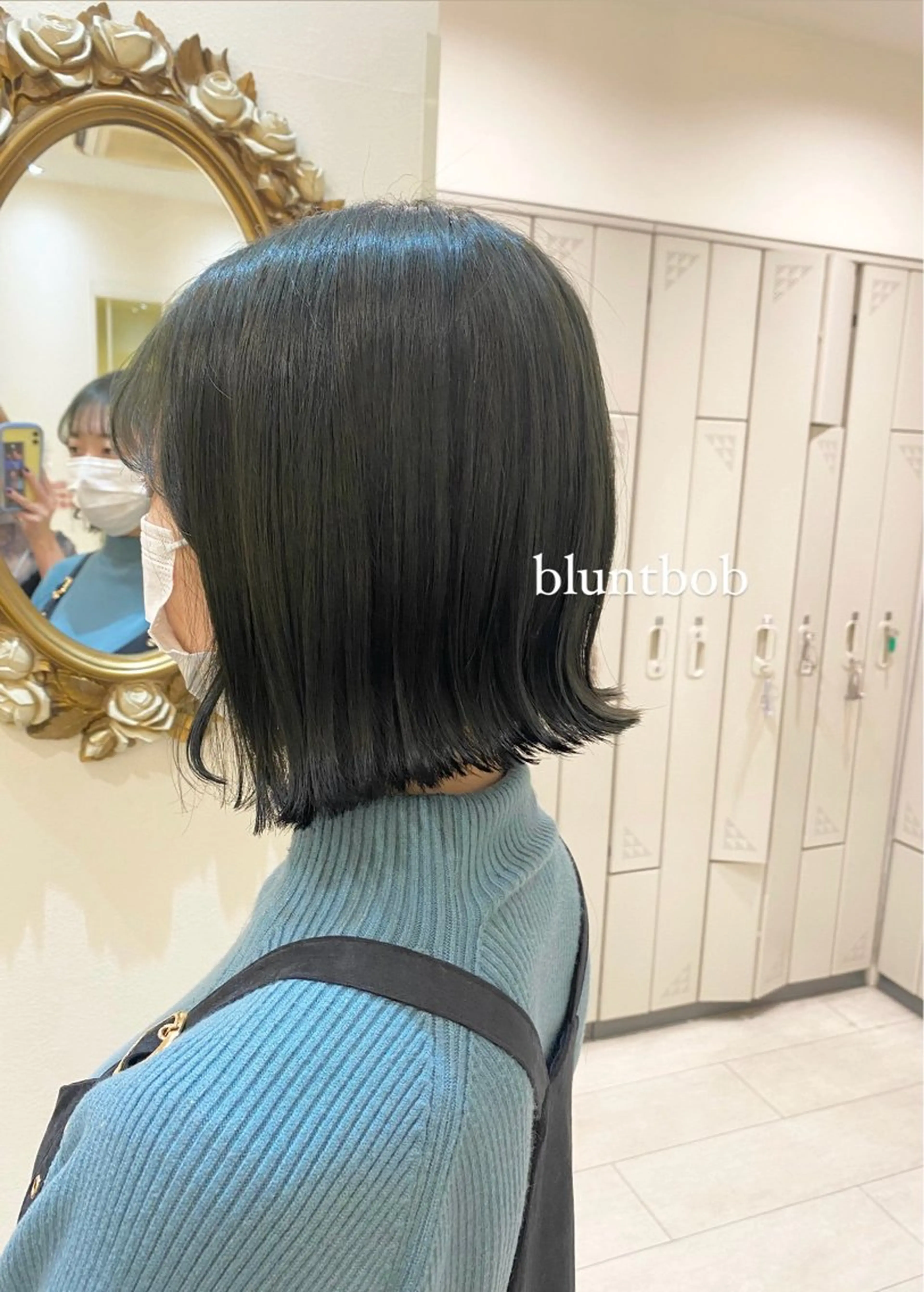 ショート カラー 透明感カラー ボブ デザインカット 顔周りカット カット ヘアカラー 阿部 響香のヘアスタイル