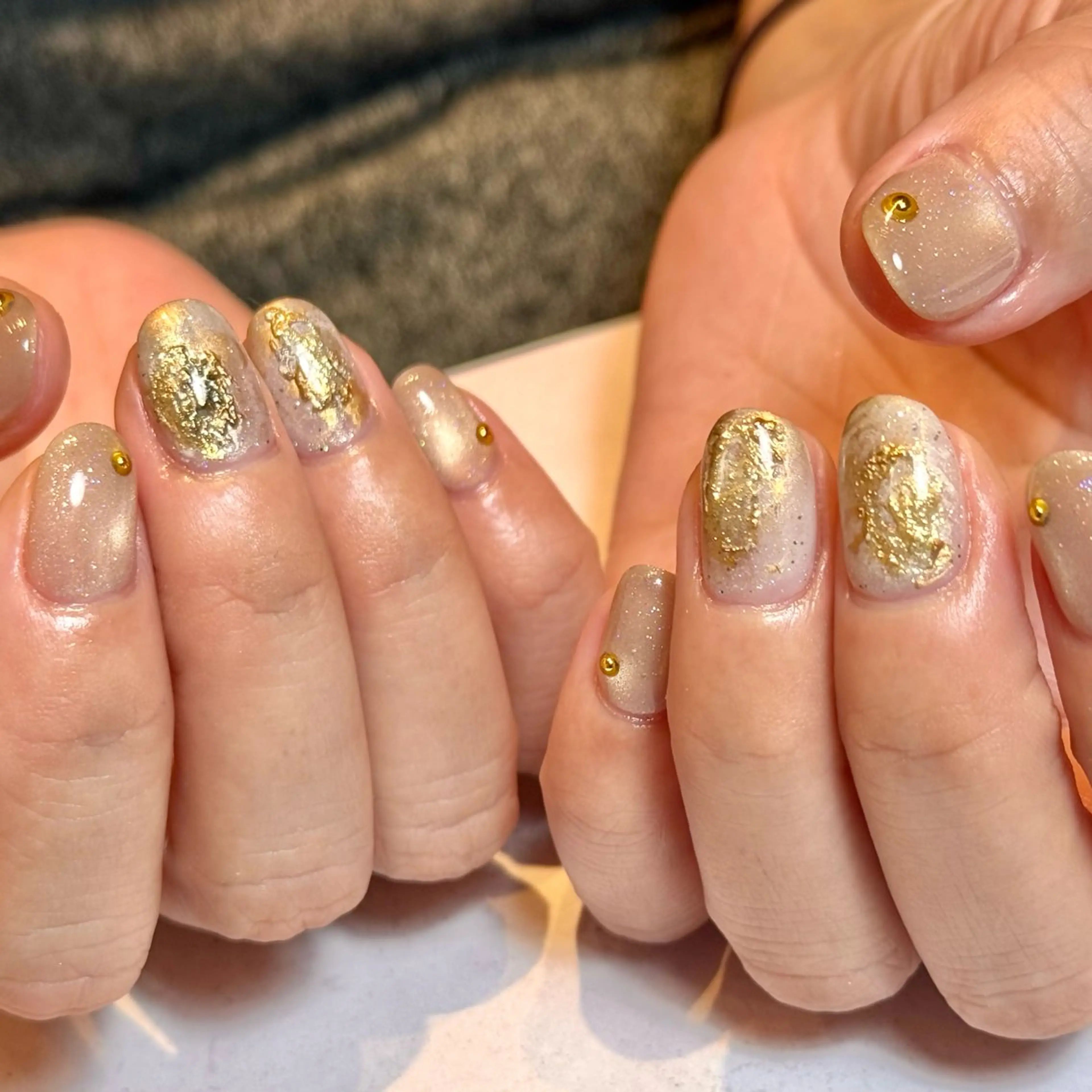 ネイル クリアネイル フラッシュネイル フラッシュマグ フレンチネイル マグネットネイル Luana所属・Luana nailのネイルデザイン