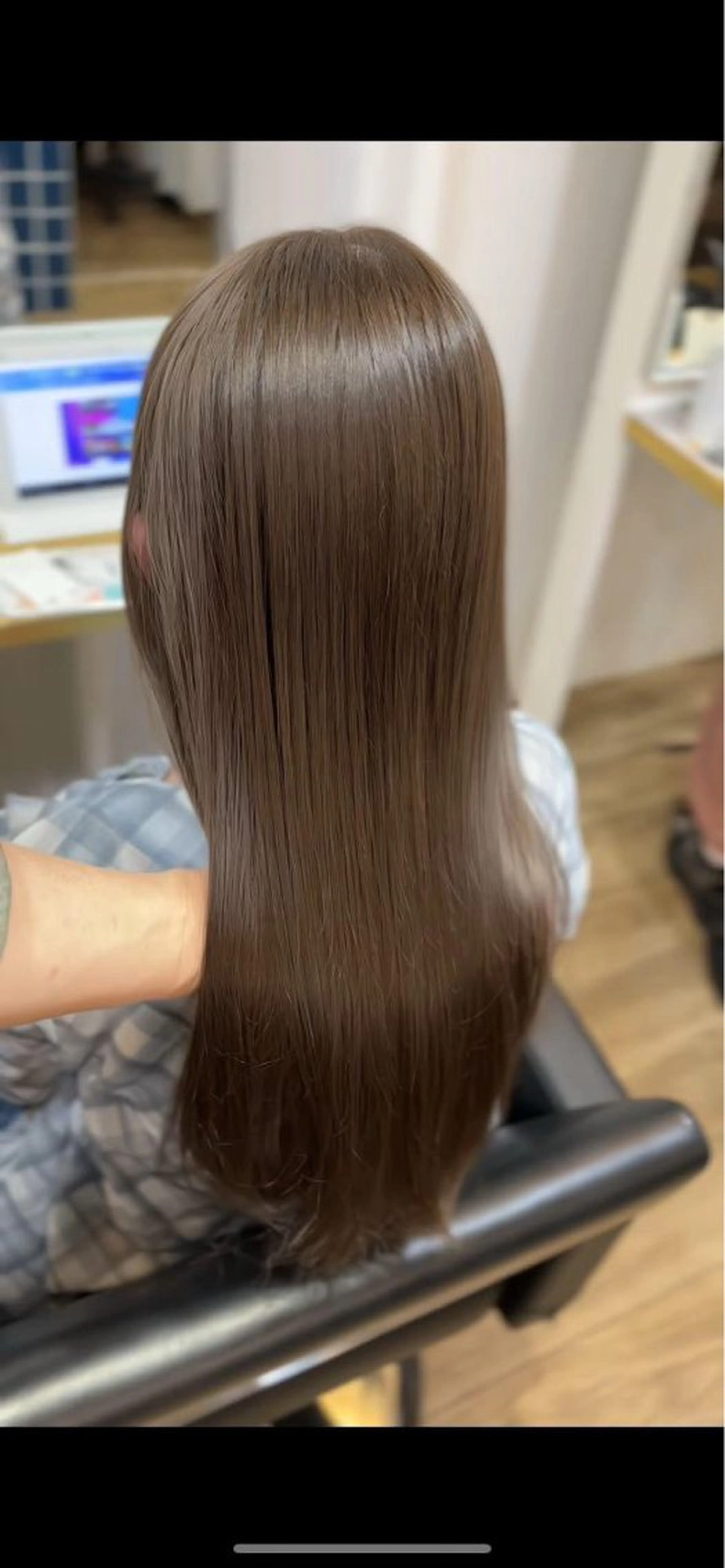 ロング カラー 透明感カラー トリートメント カット ヘアカラー トリートメント 透明感カラー特化/ ベージュ/梅田/英輝のヘアスタイル