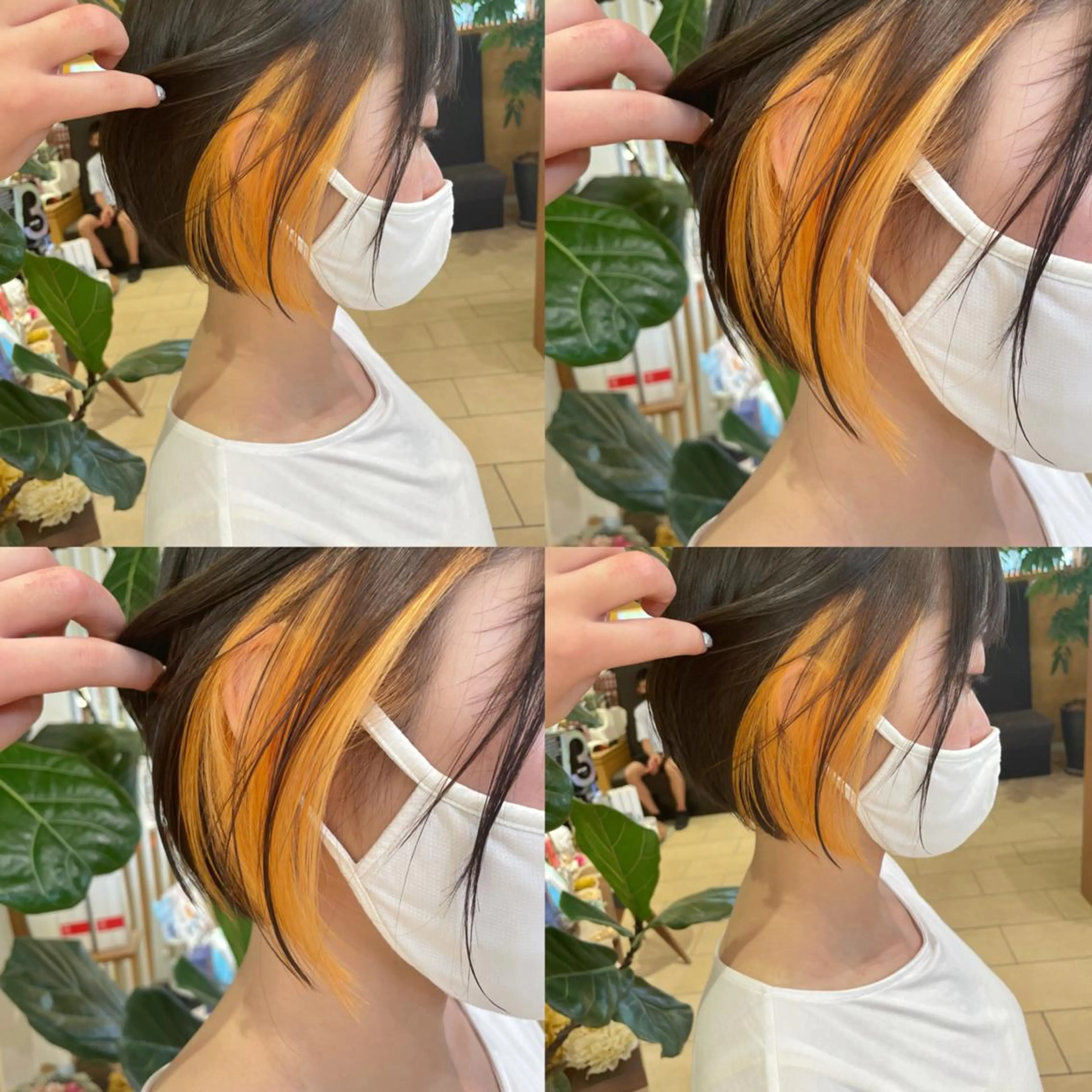 ショート カラー インナーカラー オレンジ Ammy 池袋所属・韓国ヘア&耳ツボ💎 池袋/himeriのその他イメージ