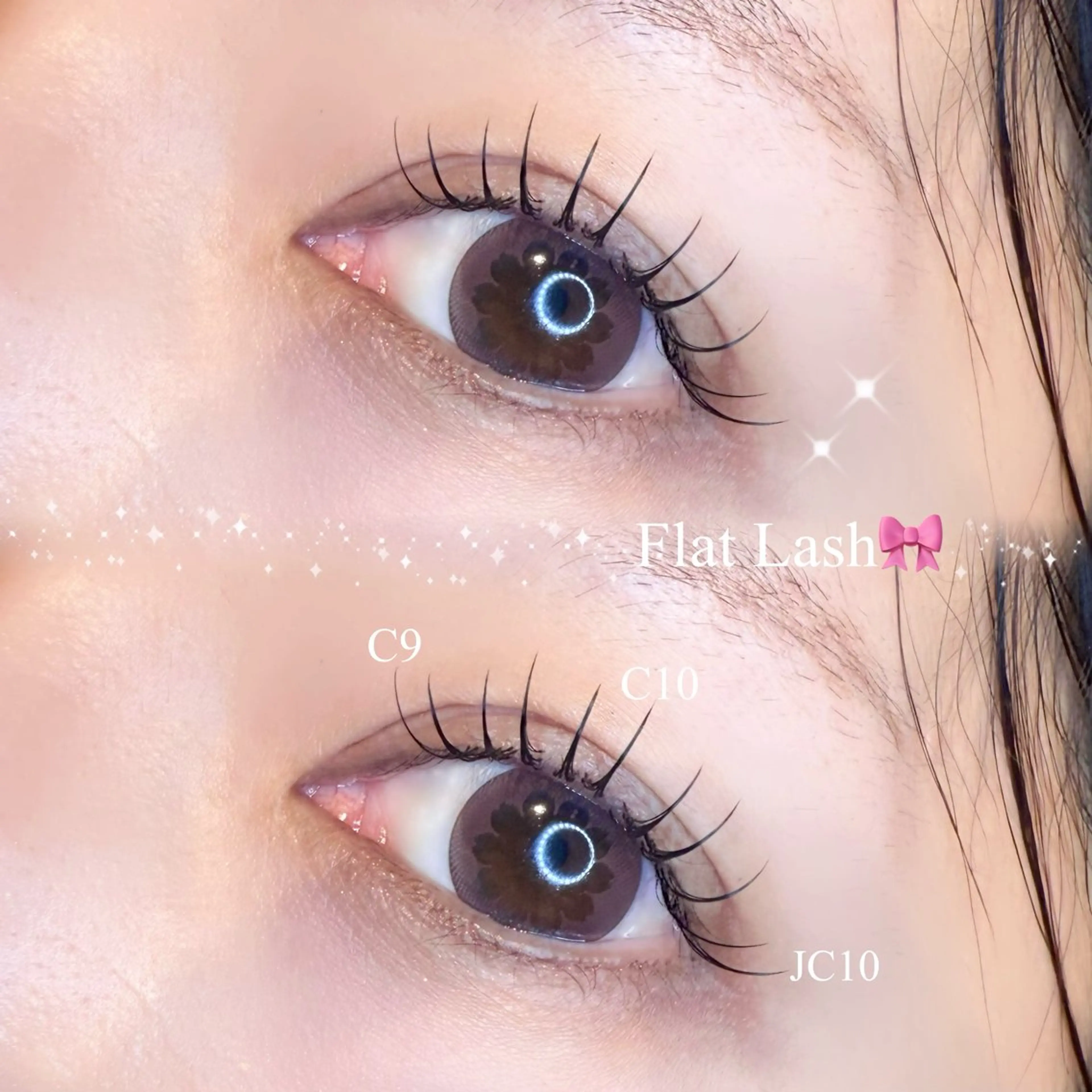 マツエク・マツパ フラットラッシュ eyelist nanaのマツエク・マツパデザイン