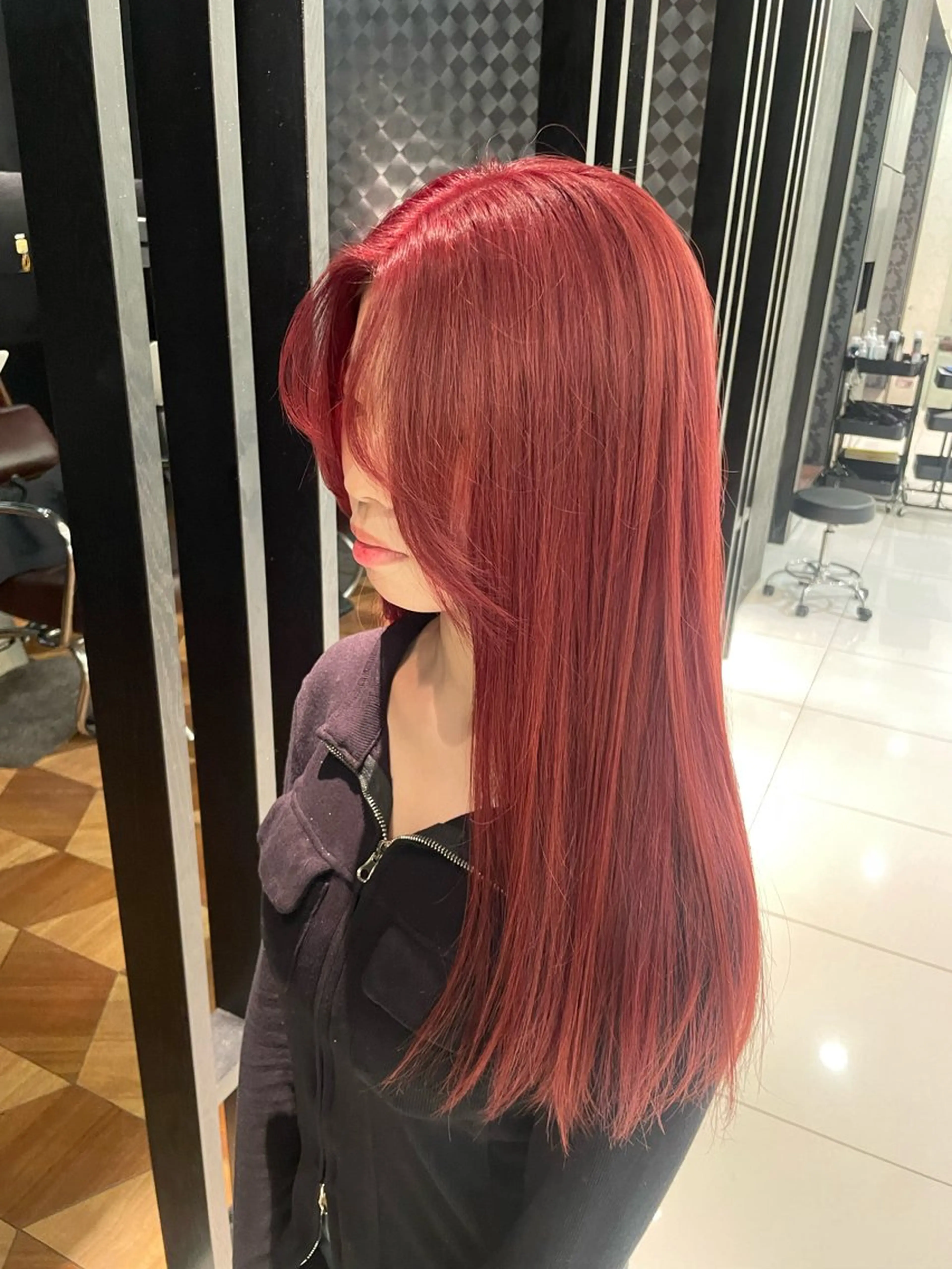 ロング 中河 美裕のヘアスタイル