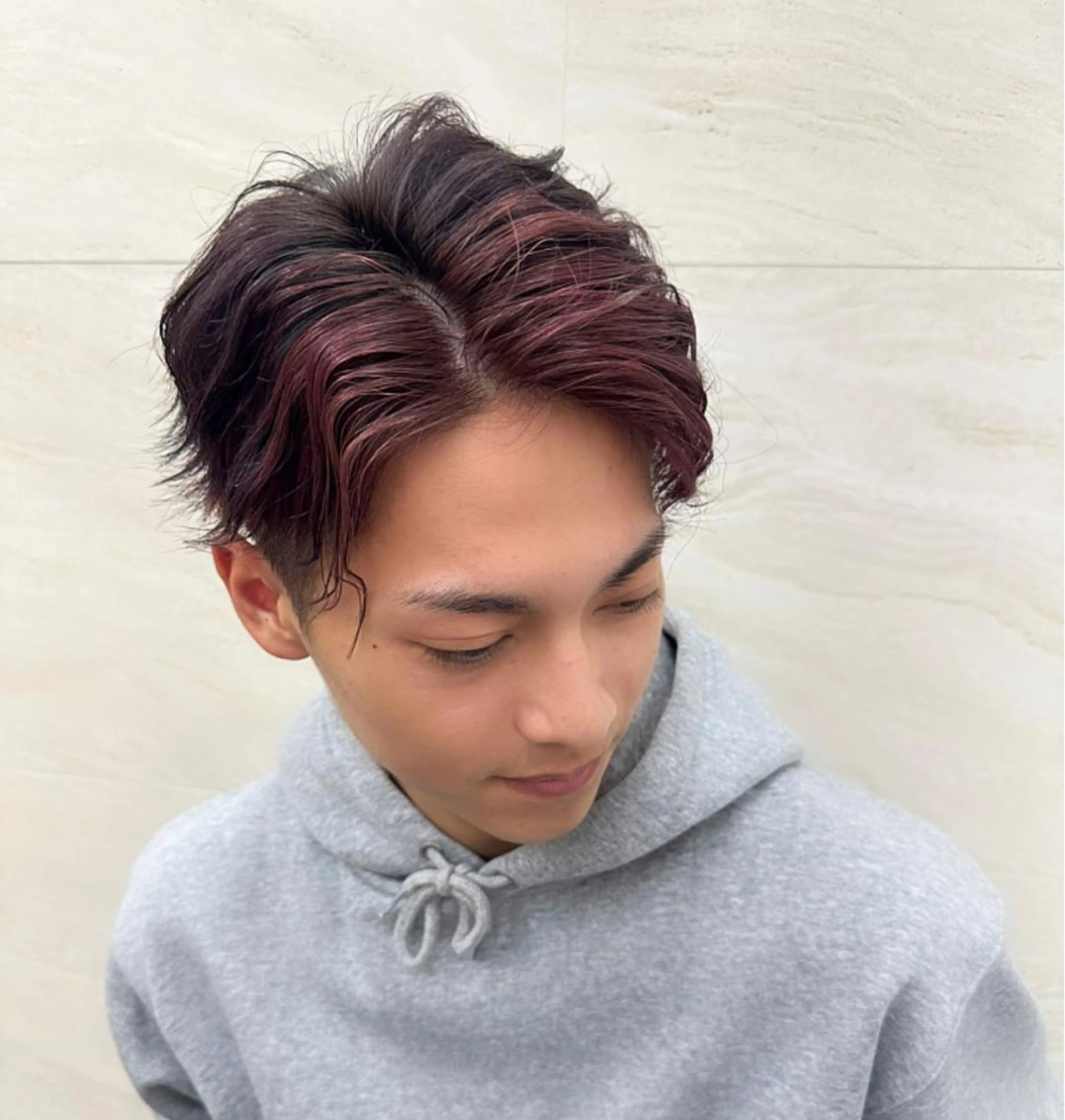 ミディアム カラー メンズ モテ髪💛美髪矯正 ✨艶髪特化🫧山根のヘアスタイル