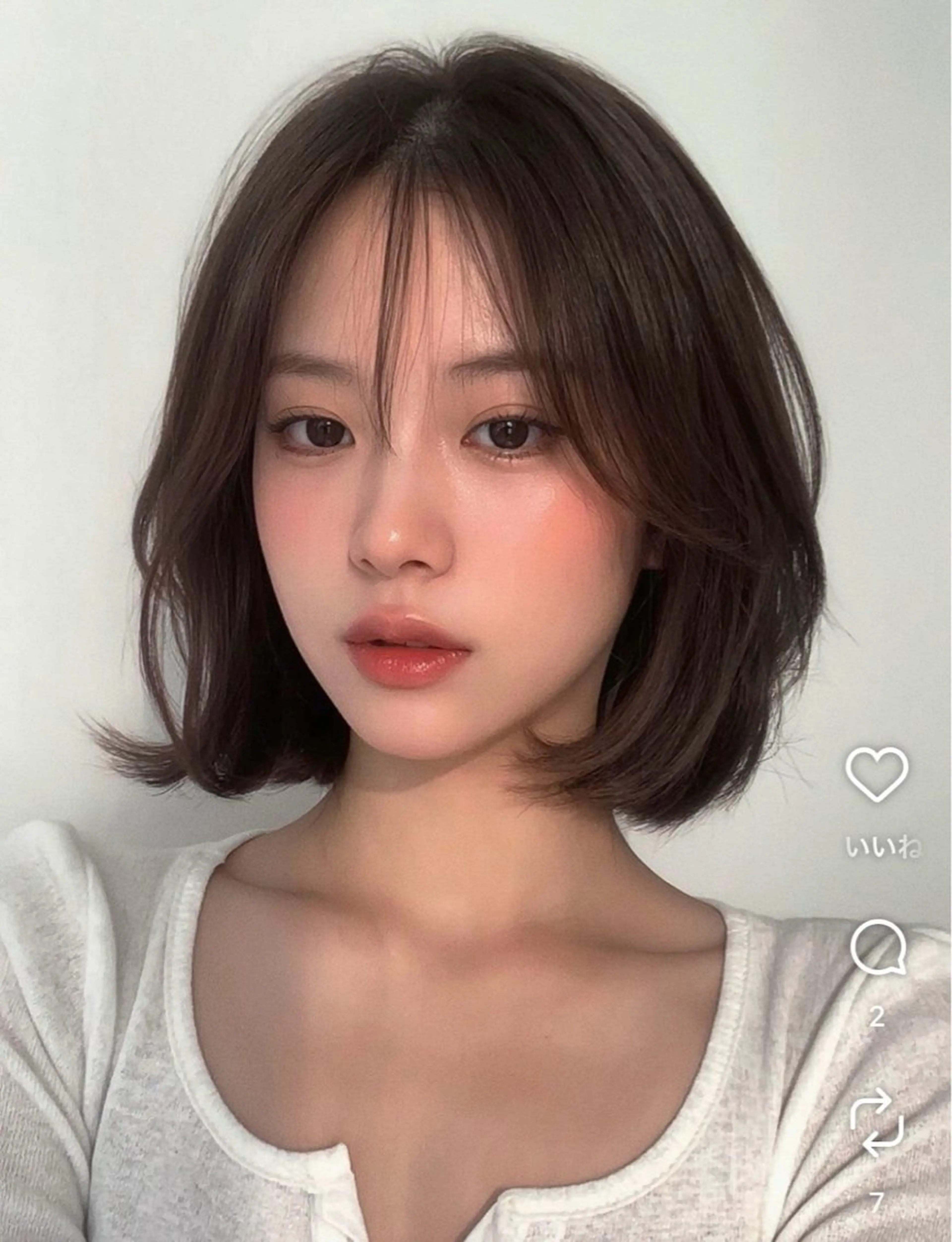 ショート 海野翔吾🇨🇳 ワンホンレイヤーのヘアスタイル