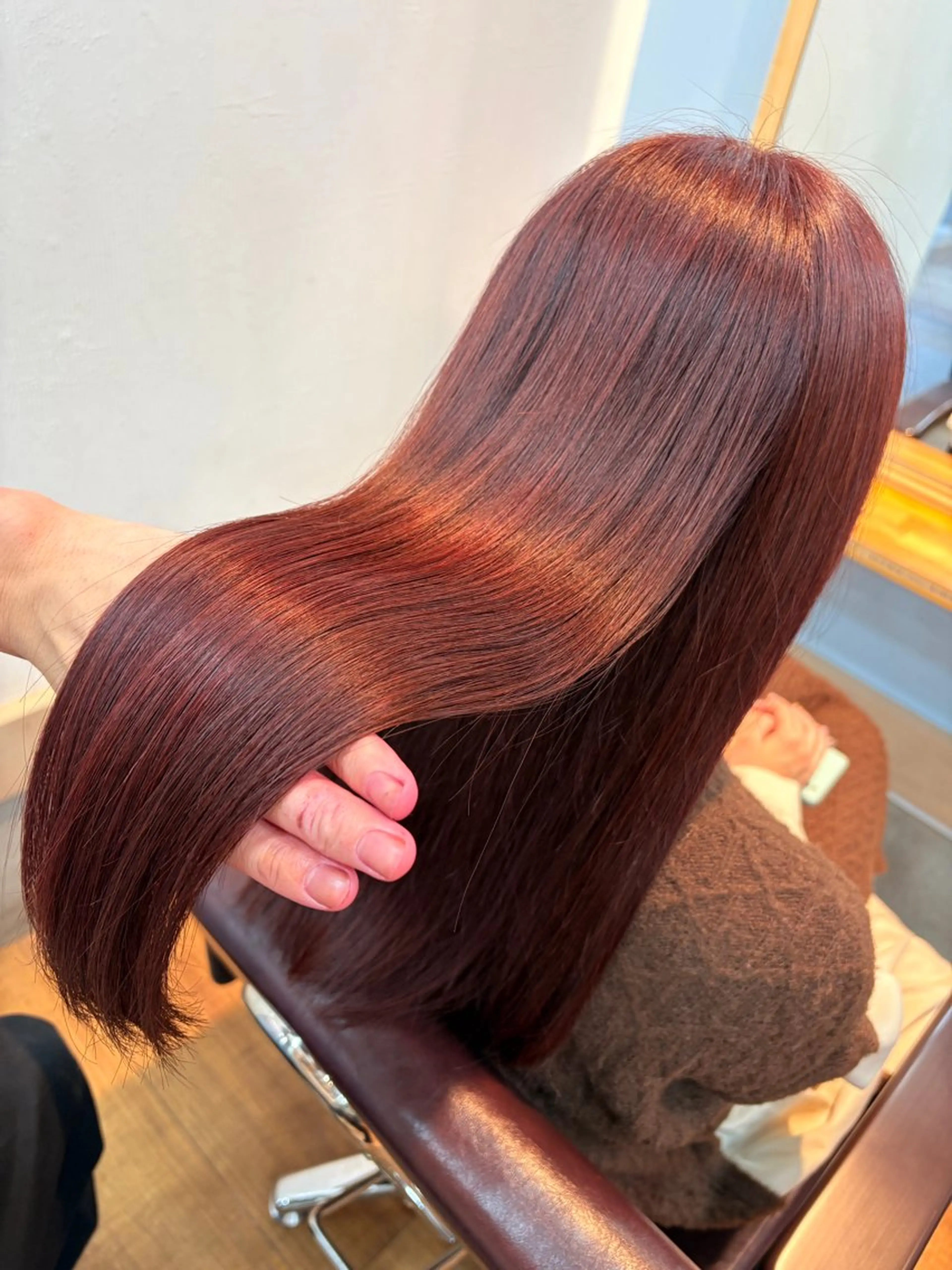 ロング カラー ブリーチ ダブルカラー ブリーチなしカラー 髪質改善🌿‬/艶感 /髙木 優人のヘアスタイル