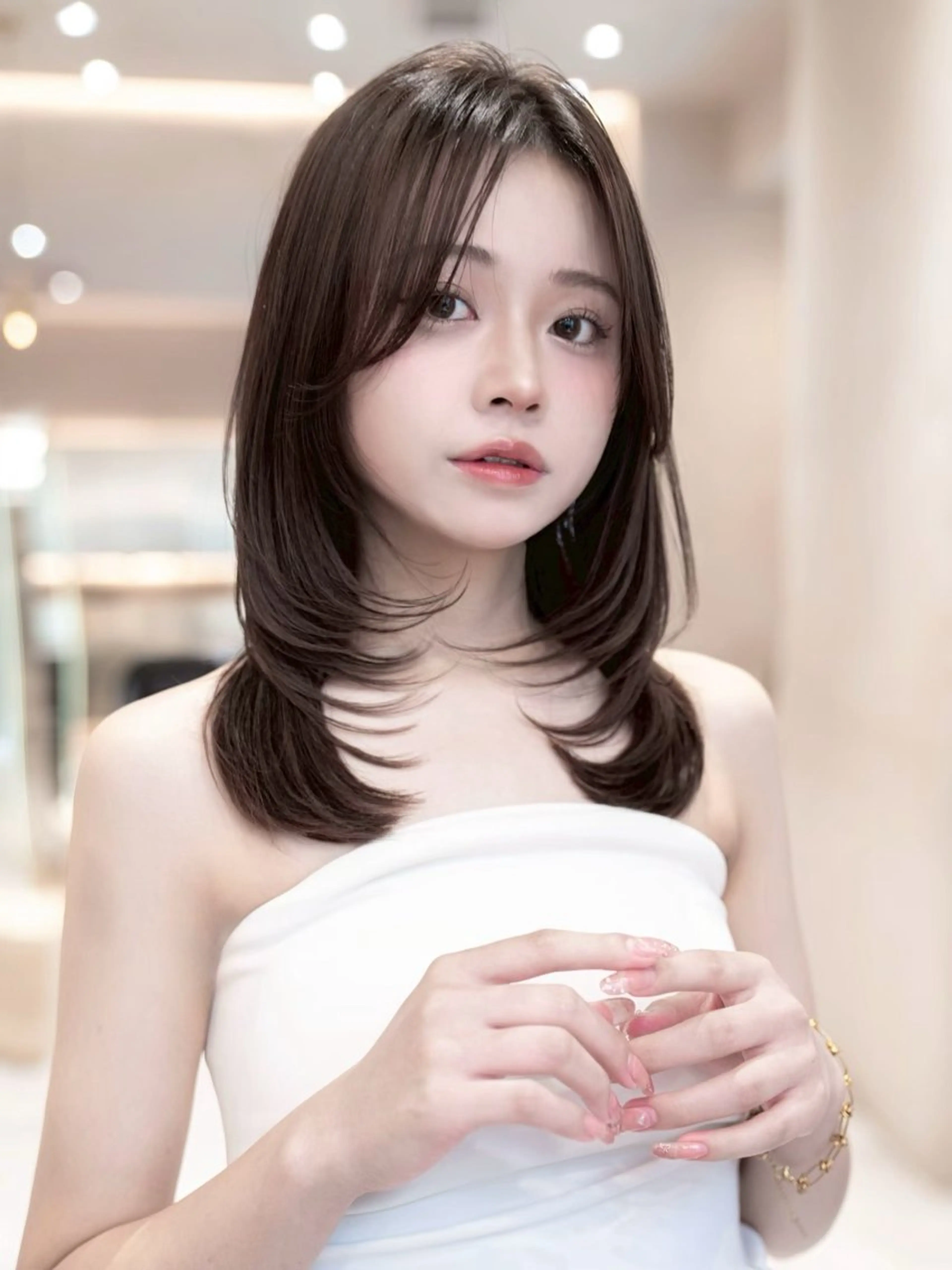 ミディアム カラー カット ヘアカラー 立川/ブリーチ/ 複雑履歴/ 西川翔真のヘアスタイル