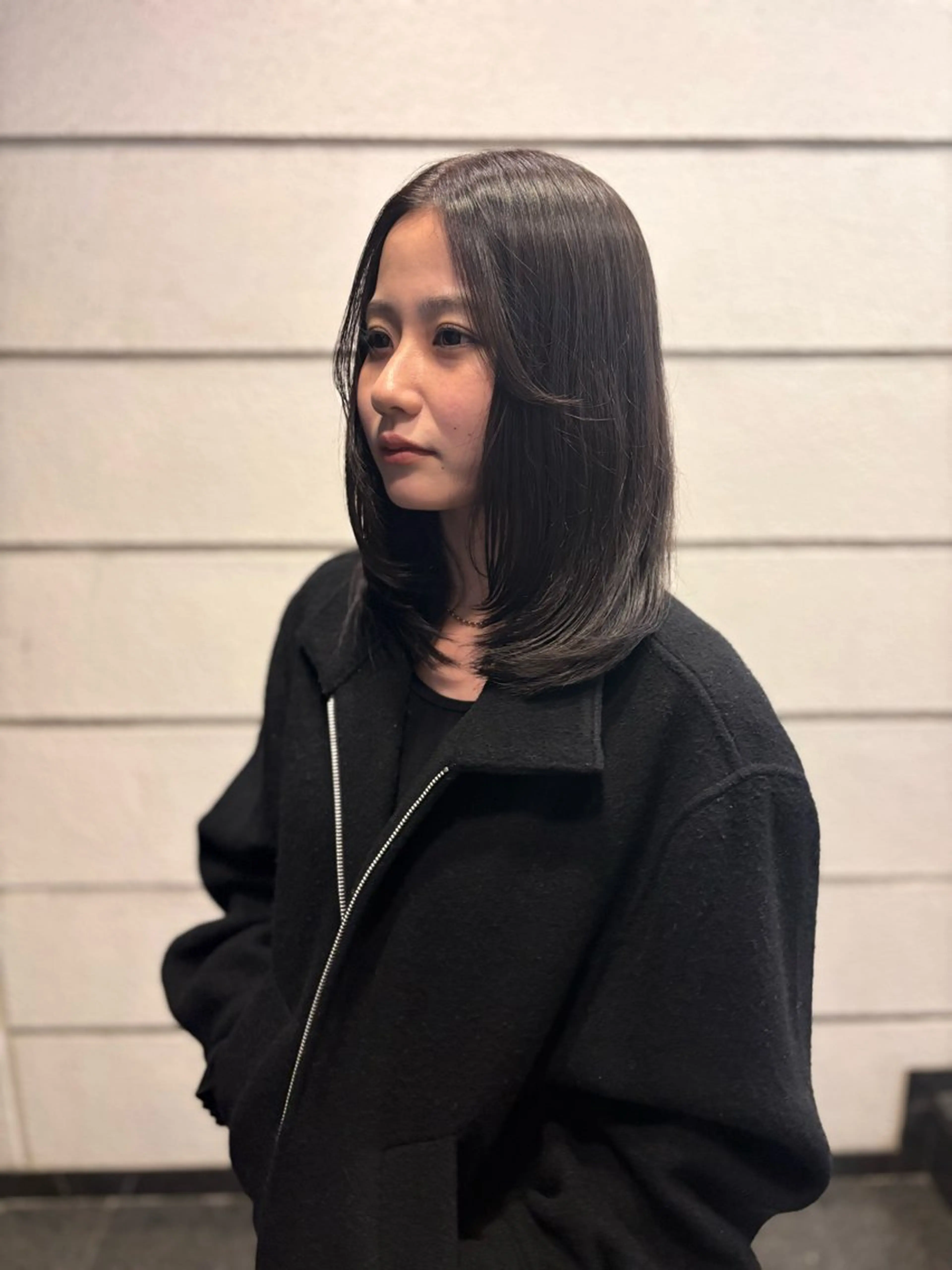 ミディアム カラー 透明感カラー グレージュ カット ヘアカラー kenshin/艶髪 /似合わせカットのヘアスタイル