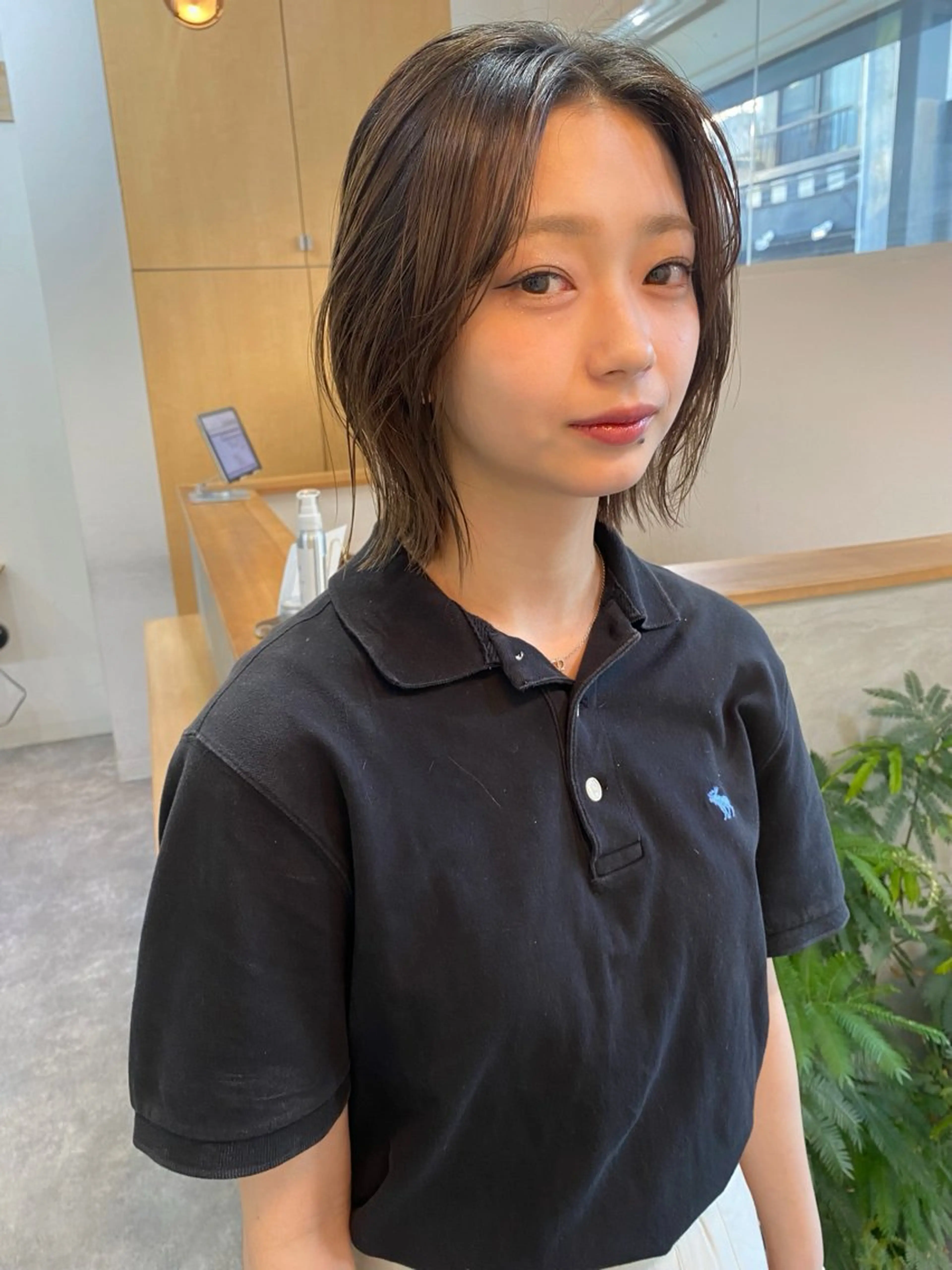 ショート カラー 森貴裕/ベージュ/ パーマ/オリーブのヘアスタイル