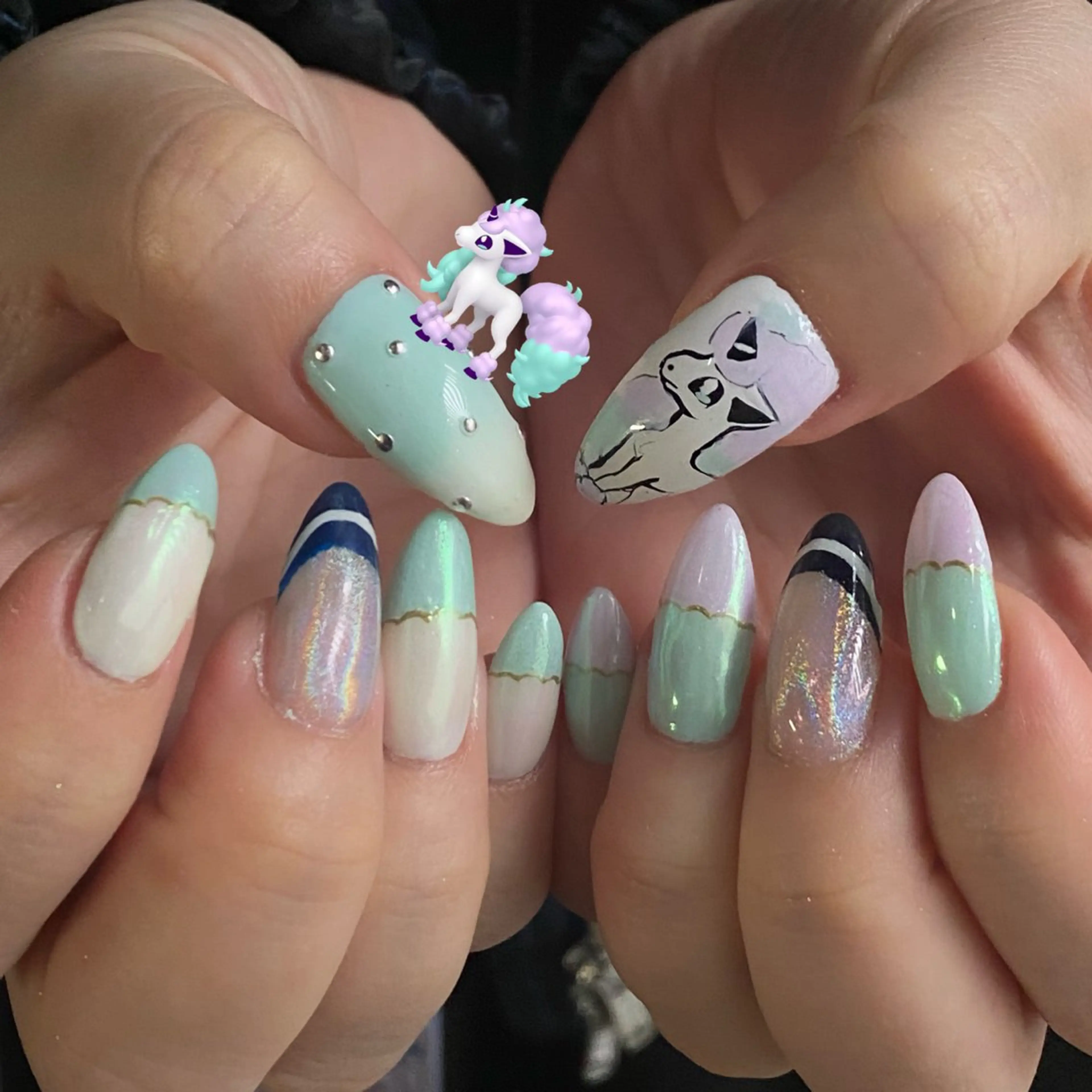 ネイル ハンドネイル nano/きもかわ nail🐬🫧のネイルデザイン