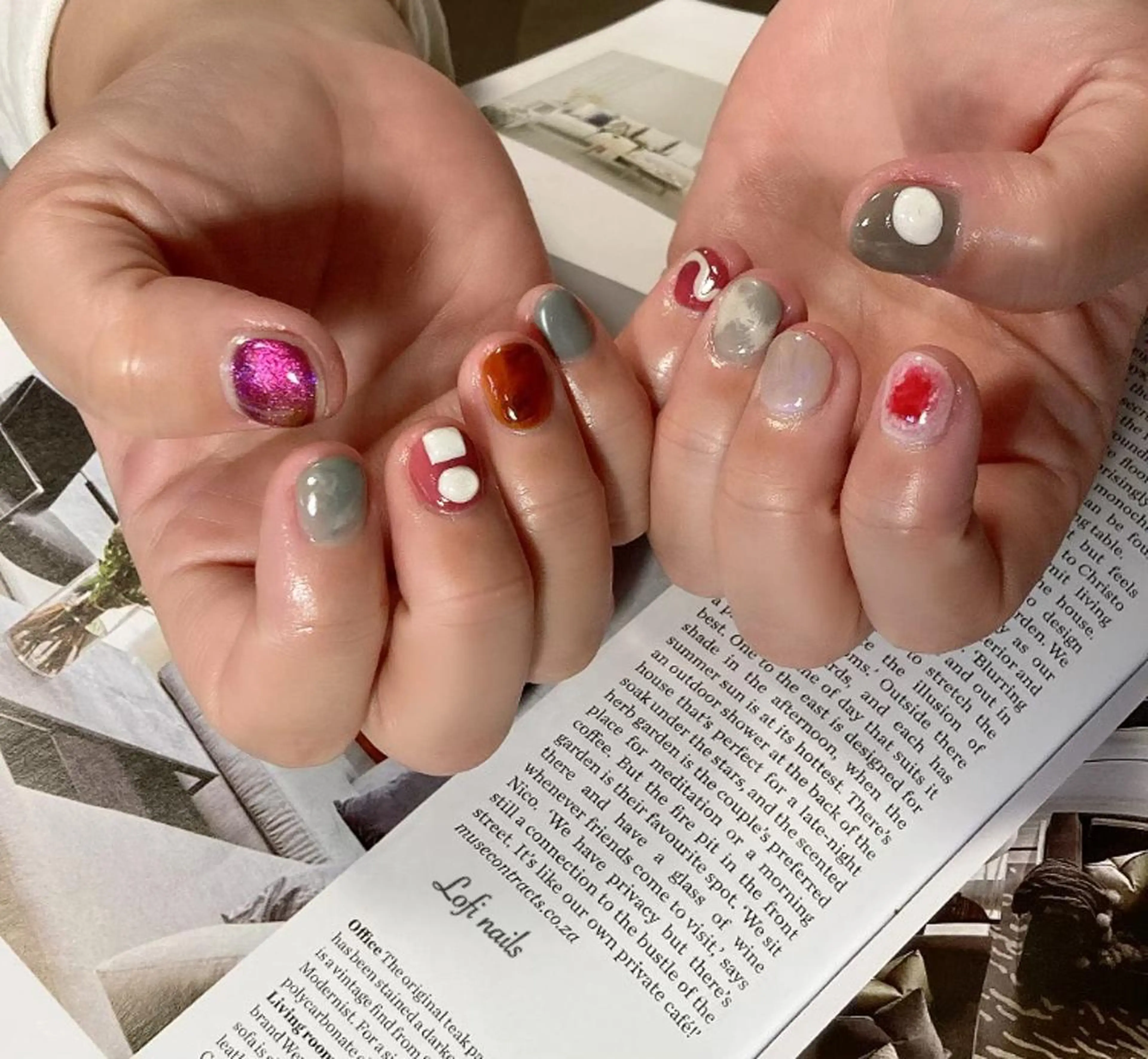 ネイル ハンドネイル Lofi nails ゆきこのネイルデザイン