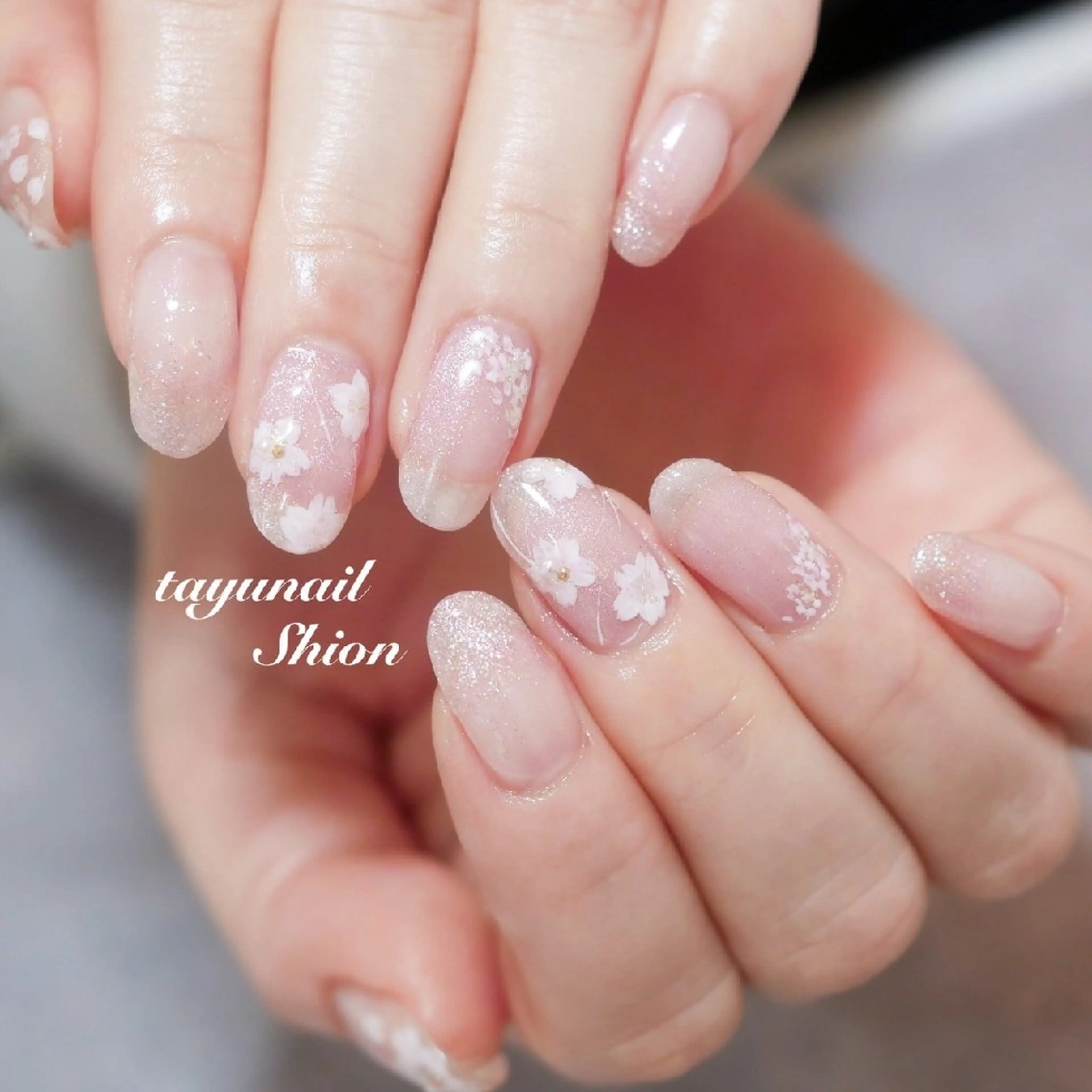 ネイル 桜ネイル ジェルネイル パラジェル ピンク 春ネイル ネイルサロン・ネイルスクール たゆnail所属・ネイルサロン 【たゆnail】のネイルデザイン