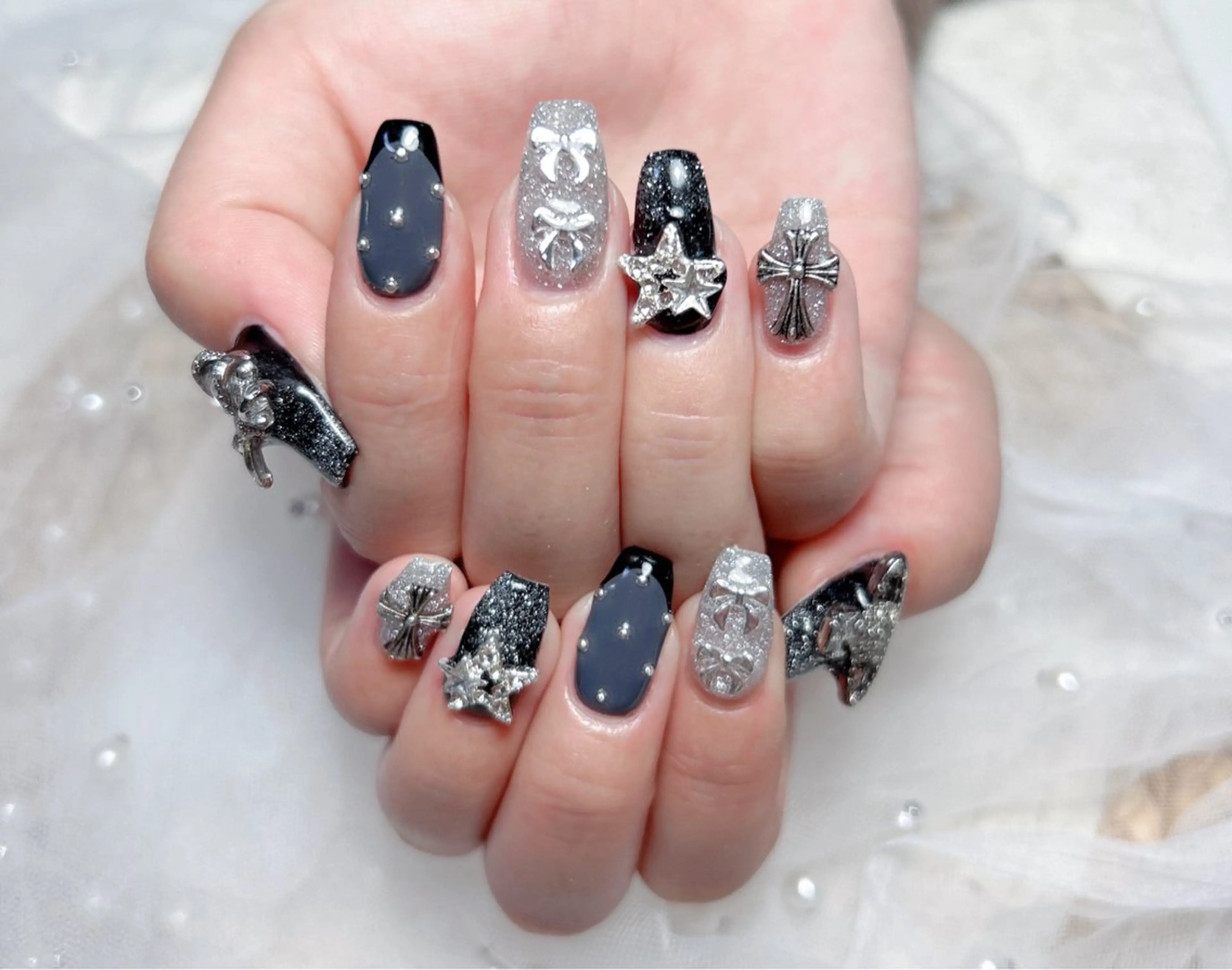 ネイル ハンドネイル M🌷nail 長さだし専門店のネイルデザイン