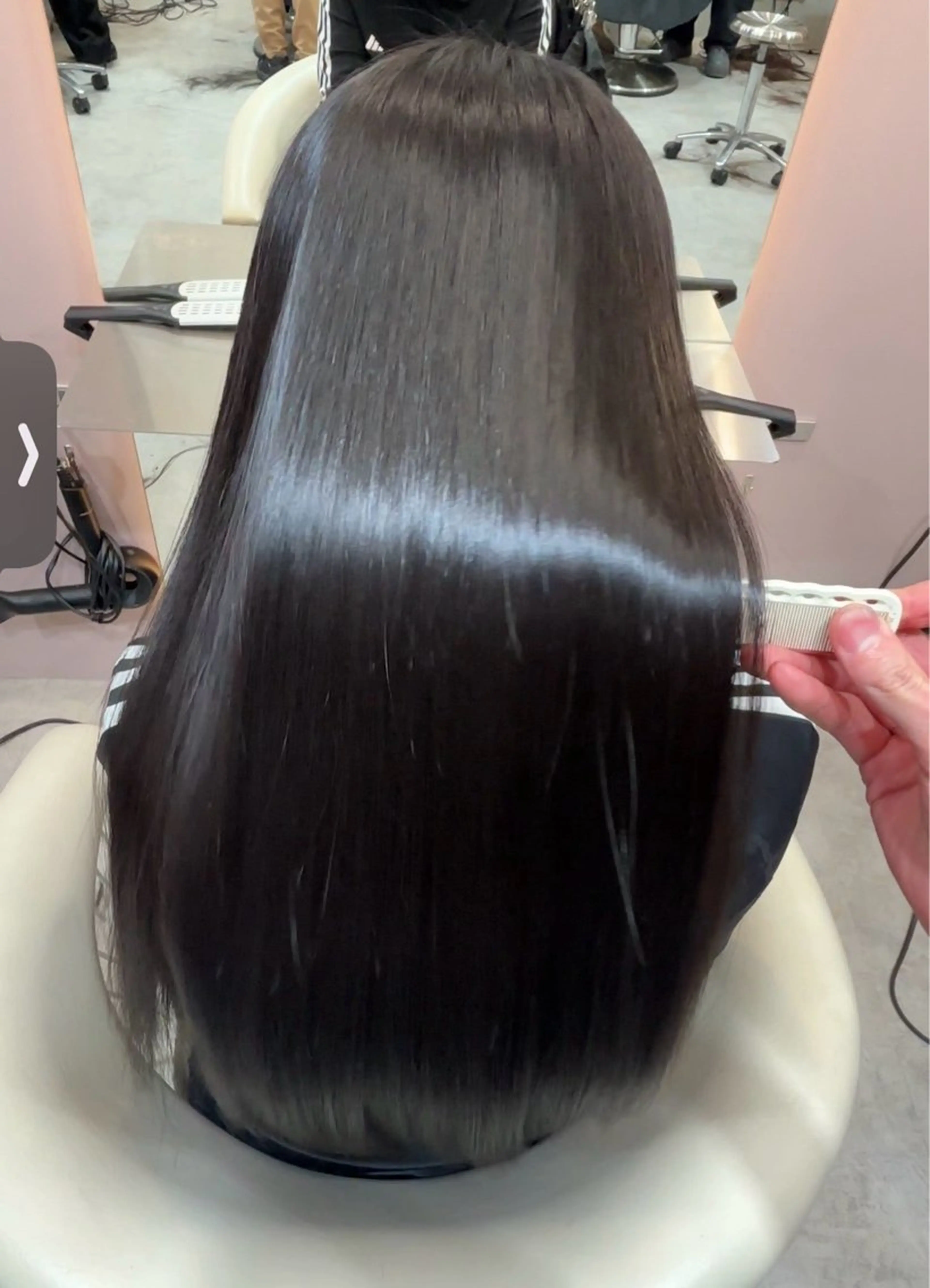 ロング ヘアアレンジ 縮毛矯正 トリートメント 大宮/縮毛矯正/ レイヤー/吉田光佑のヘアスタイル